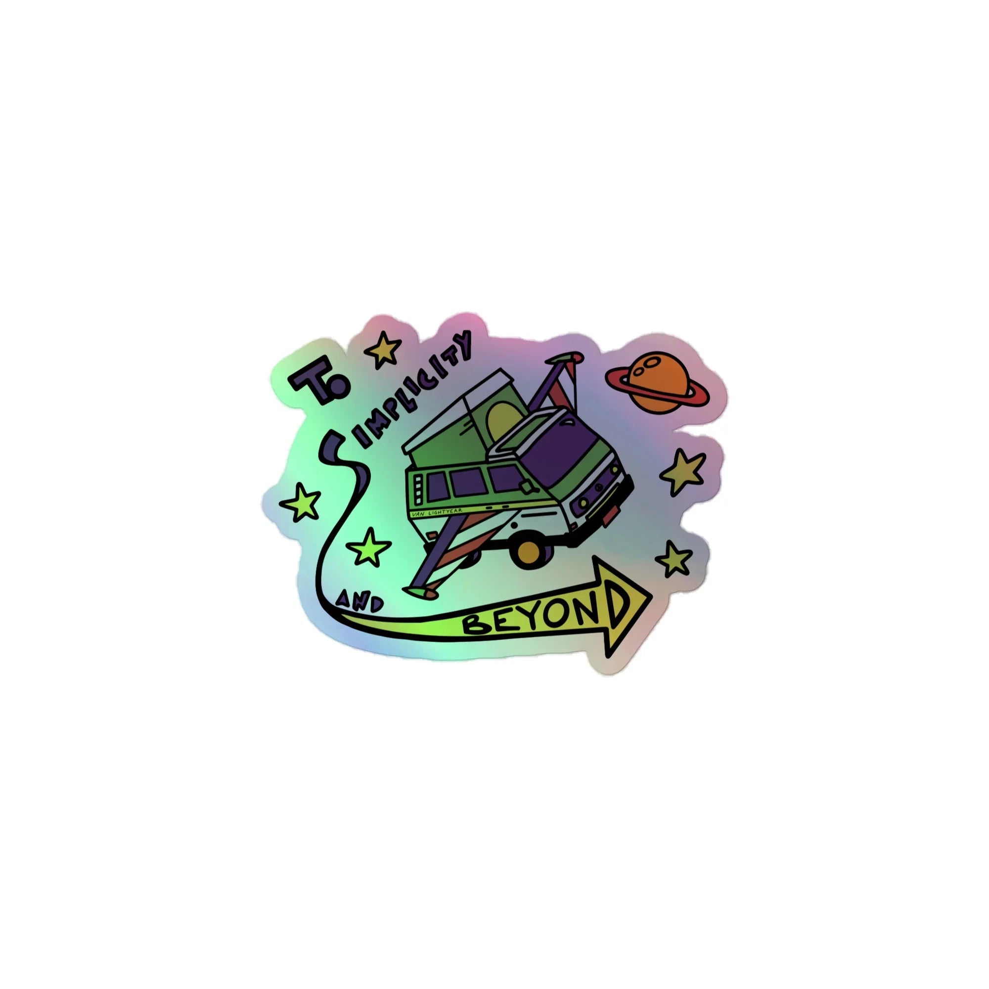Van Lightyear Holographic Sticker - OVERLANDERS Outfitter