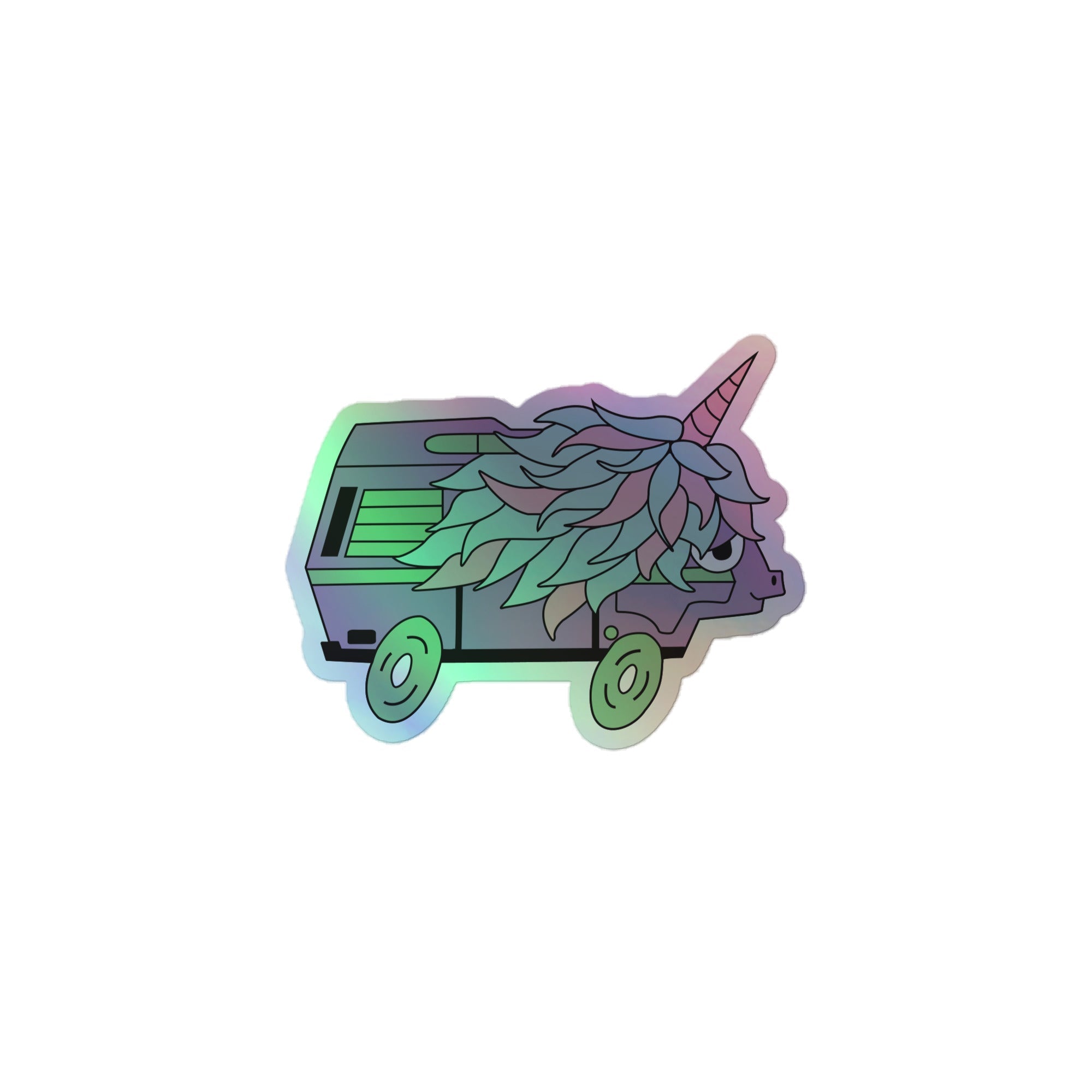 High-Top Hazel Unicorn Holographic Sticker - OVERLANDERS Outfitter
