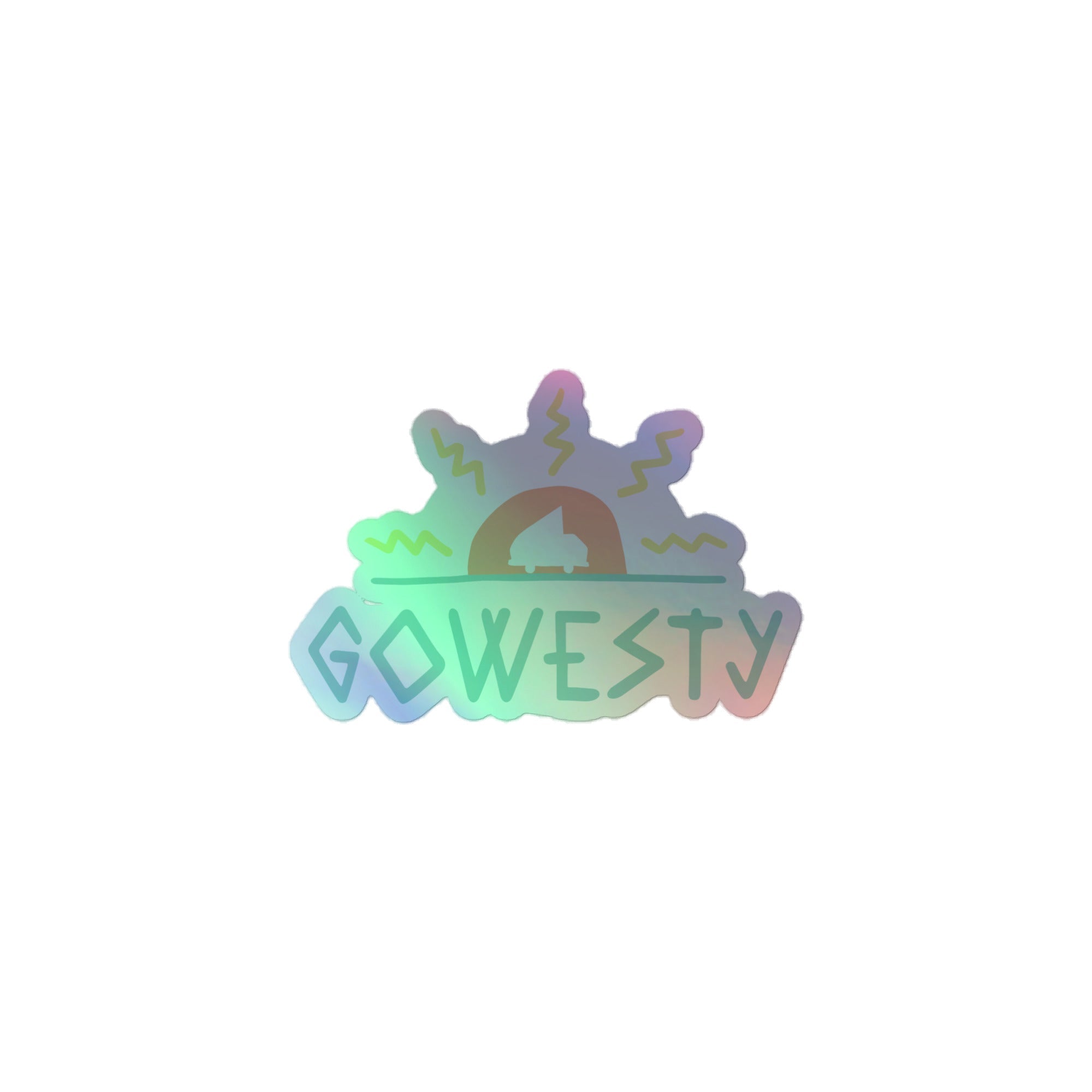 MAK GoWesty Logo Holographic Sticker - OVERLANDERS Outfitter