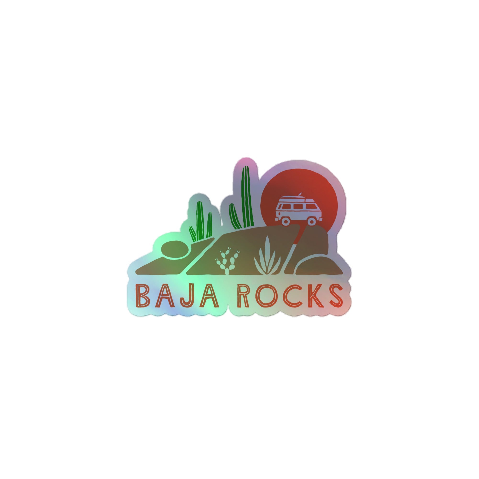 Baja Rocks Holographic Sticker - OVERLANDERS Outfitter