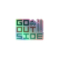 Go Outside Holographic Sticker - OVERLANDERS Outfitter