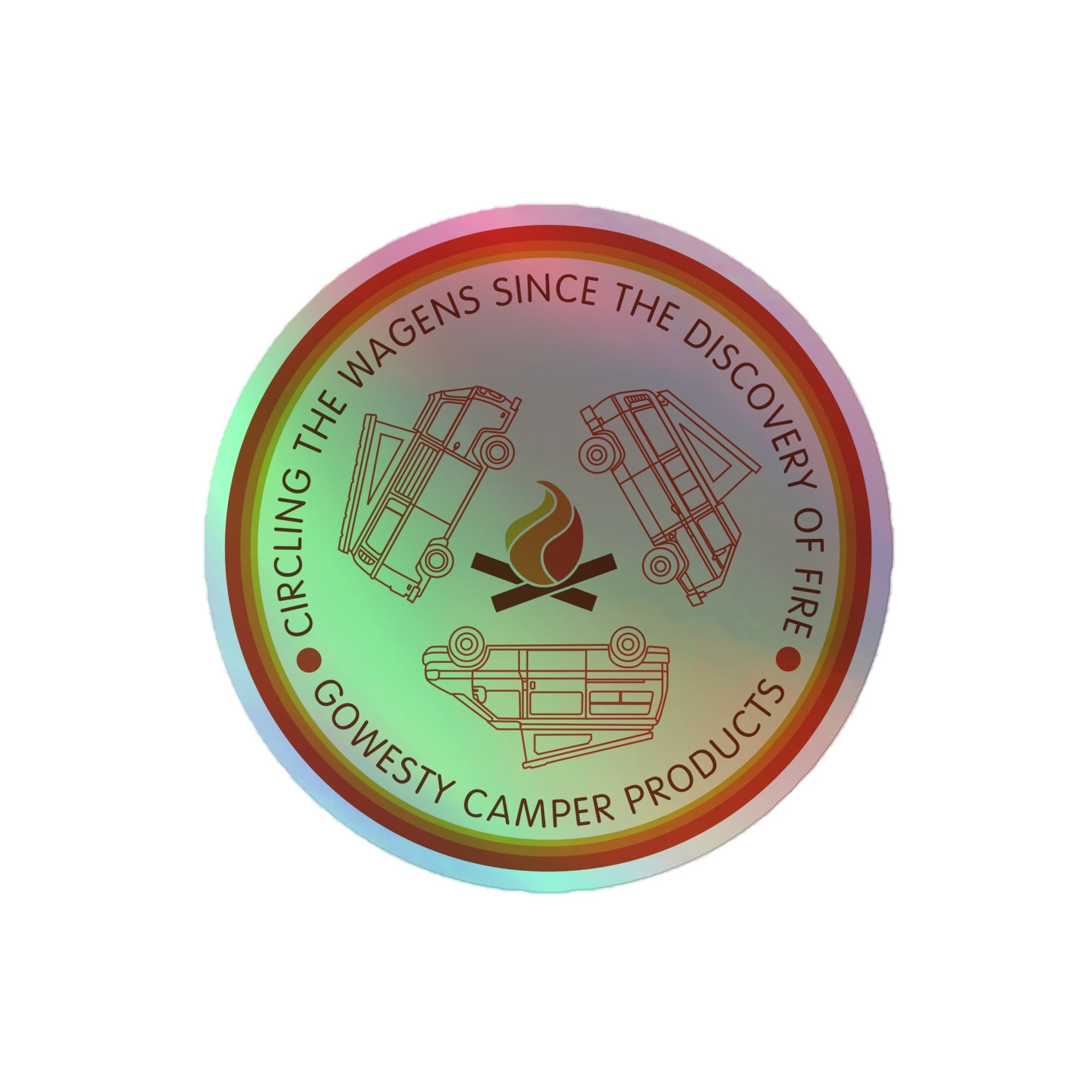 Circle the Wagens Holographic Sticker - OVERLANDERS Outfitter