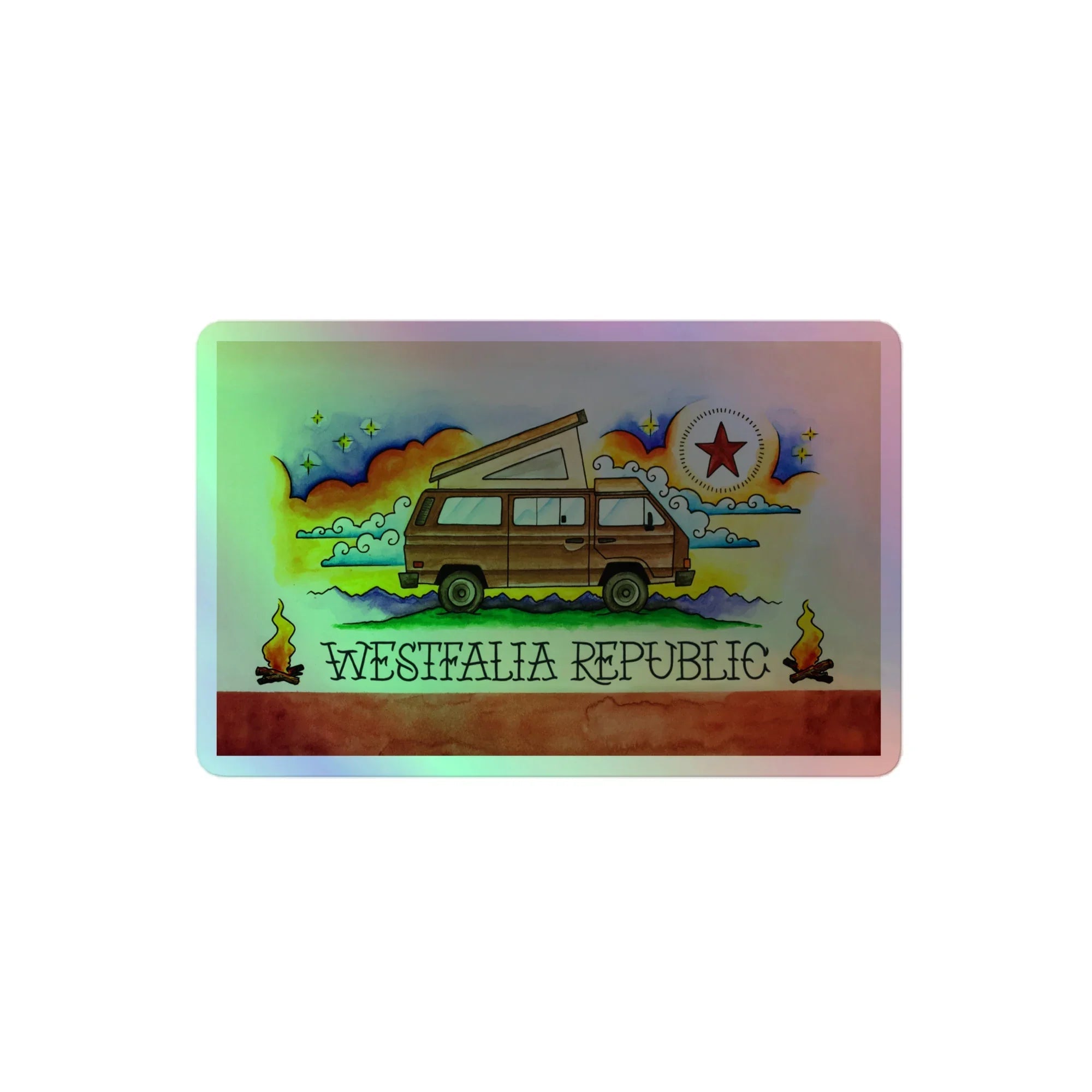 Westfalia Republic Holographic Sticker - OVERLANDERS Outfitter
