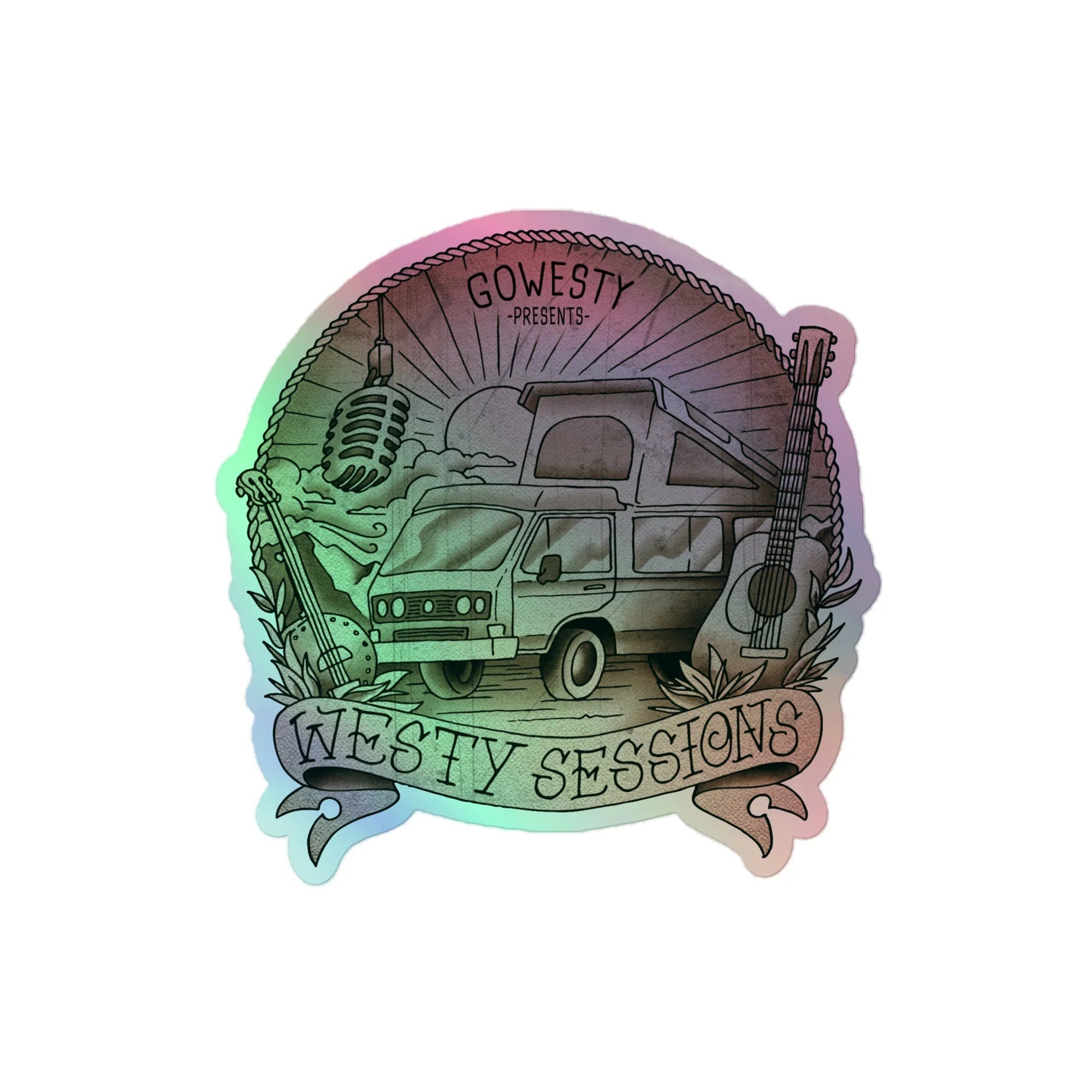 Westy Sessions Holographic Sticker - OVERLANDERS Outfitter