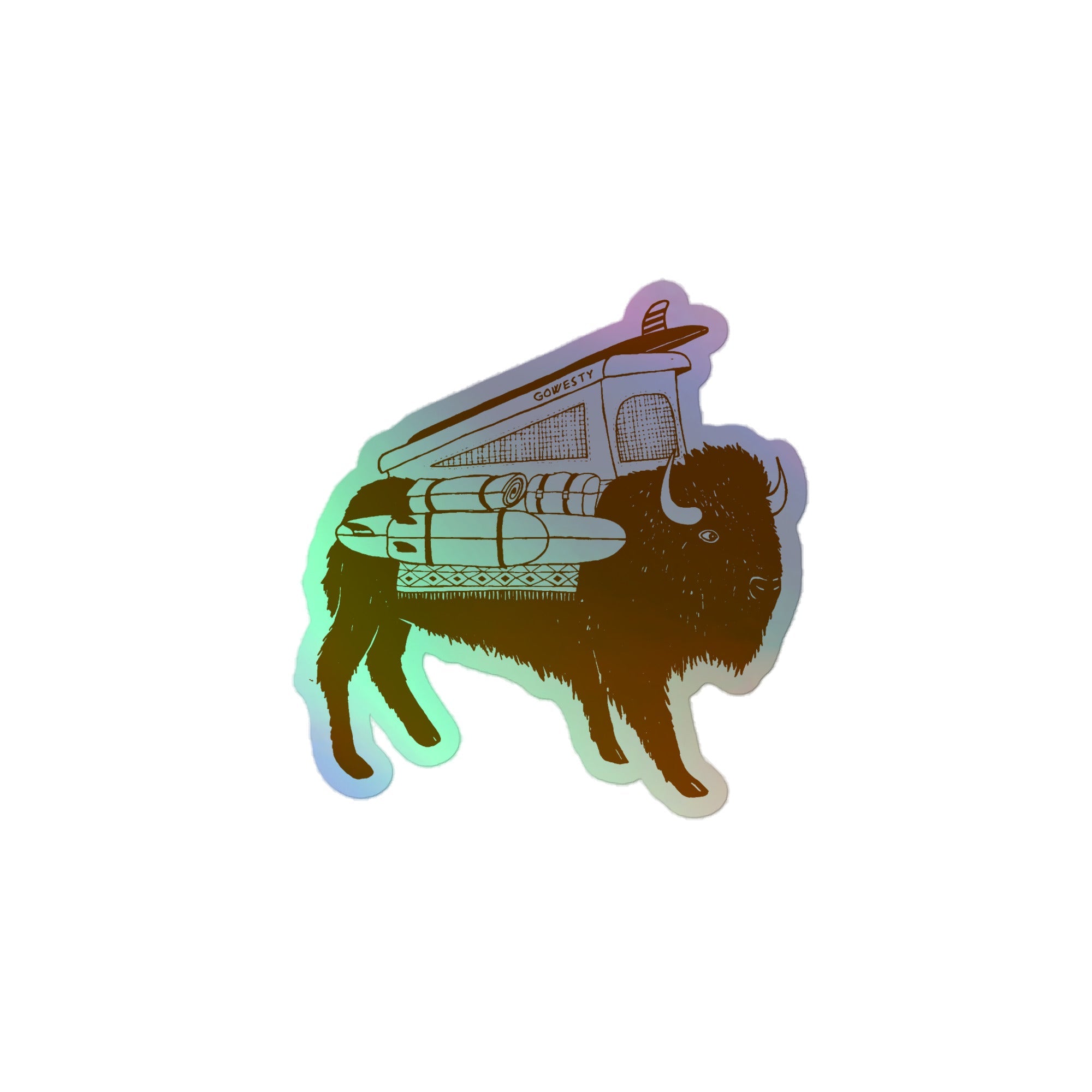 Buffalo Roam Vanimal Holographic Sticker - OVERLANDERS Outfitter