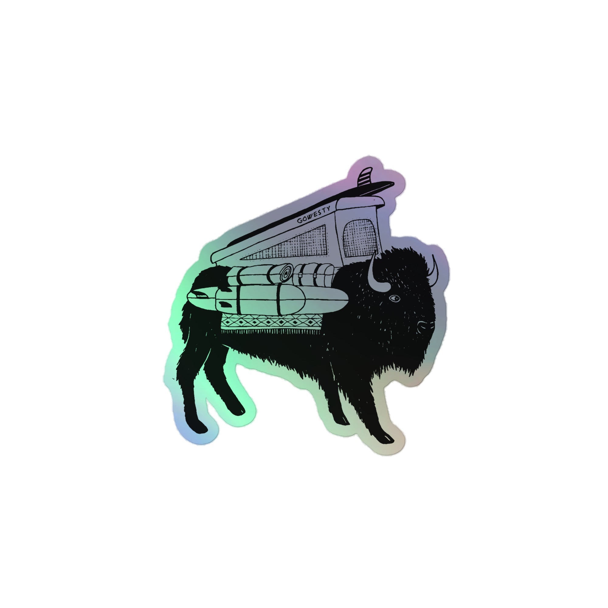 Buffalo Roam Vanimal Holographic Sticker - OVERLANDERS Outfitter