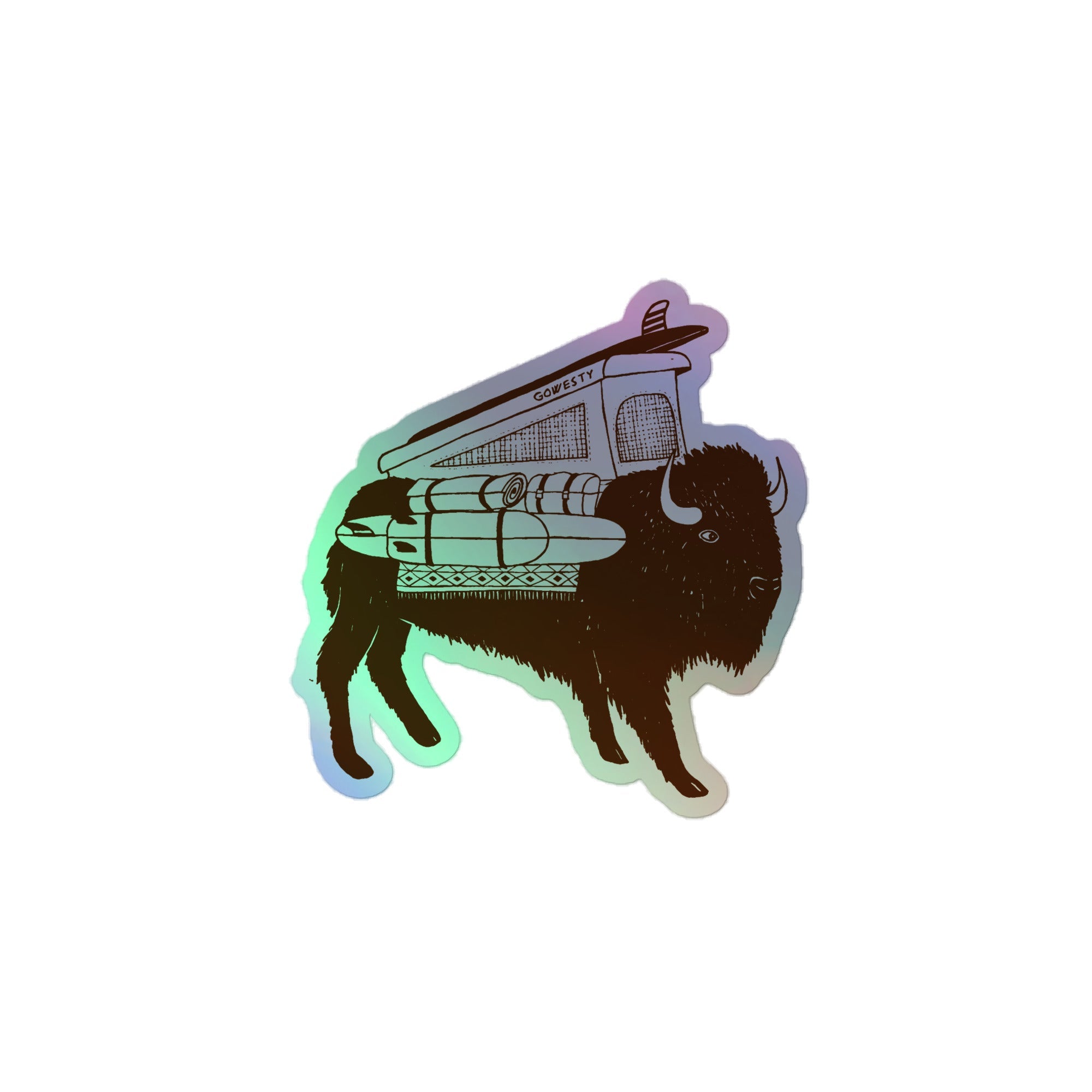 Buffalo Roam Vanimal Holographic Sticker - OVERLANDERS Outfitter