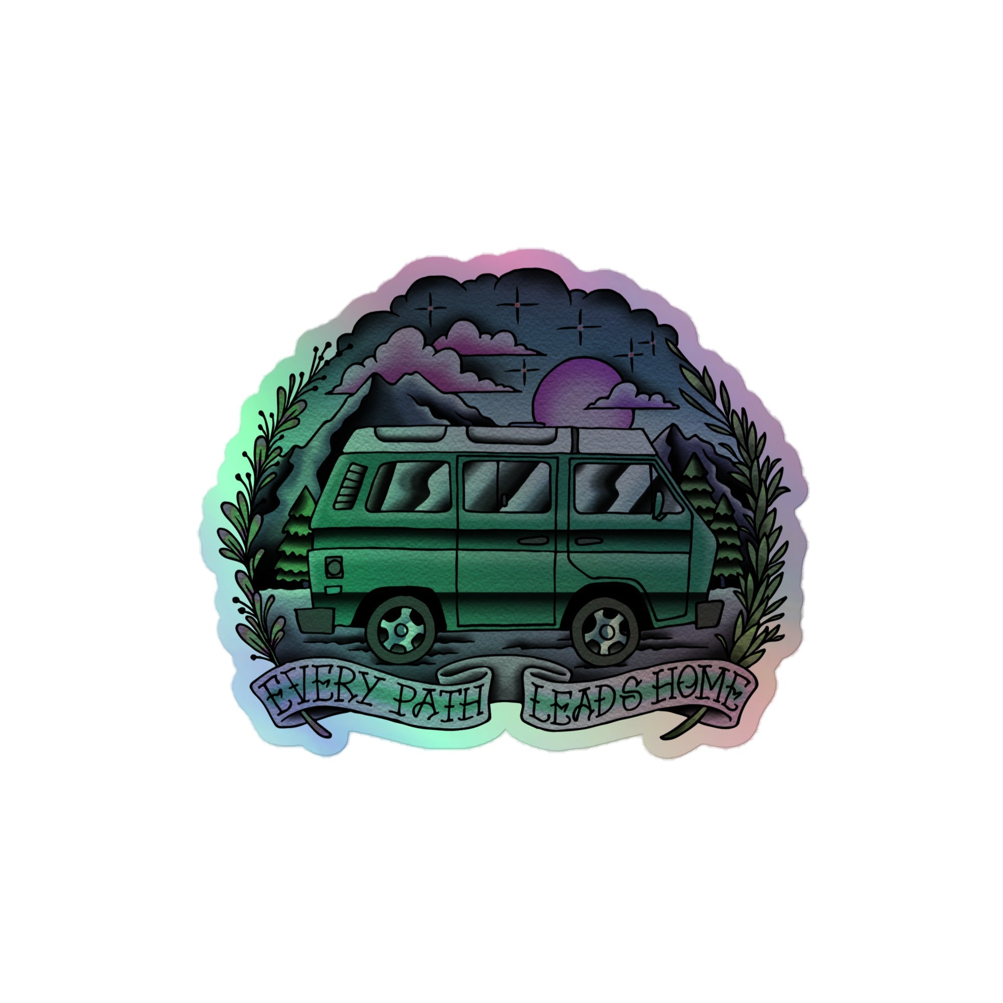 Every Path Leads Home Holographic Sticker - OVERLANDERS Outfitter