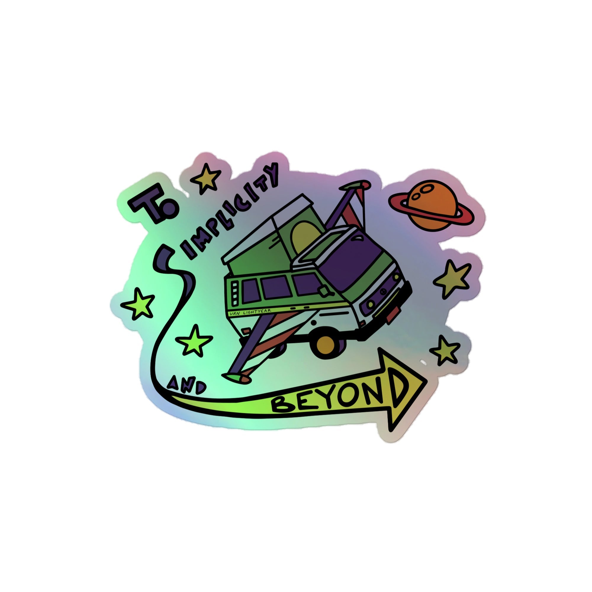 Van Lightyear Holographic Sticker - OVERLANDERS Outfitter