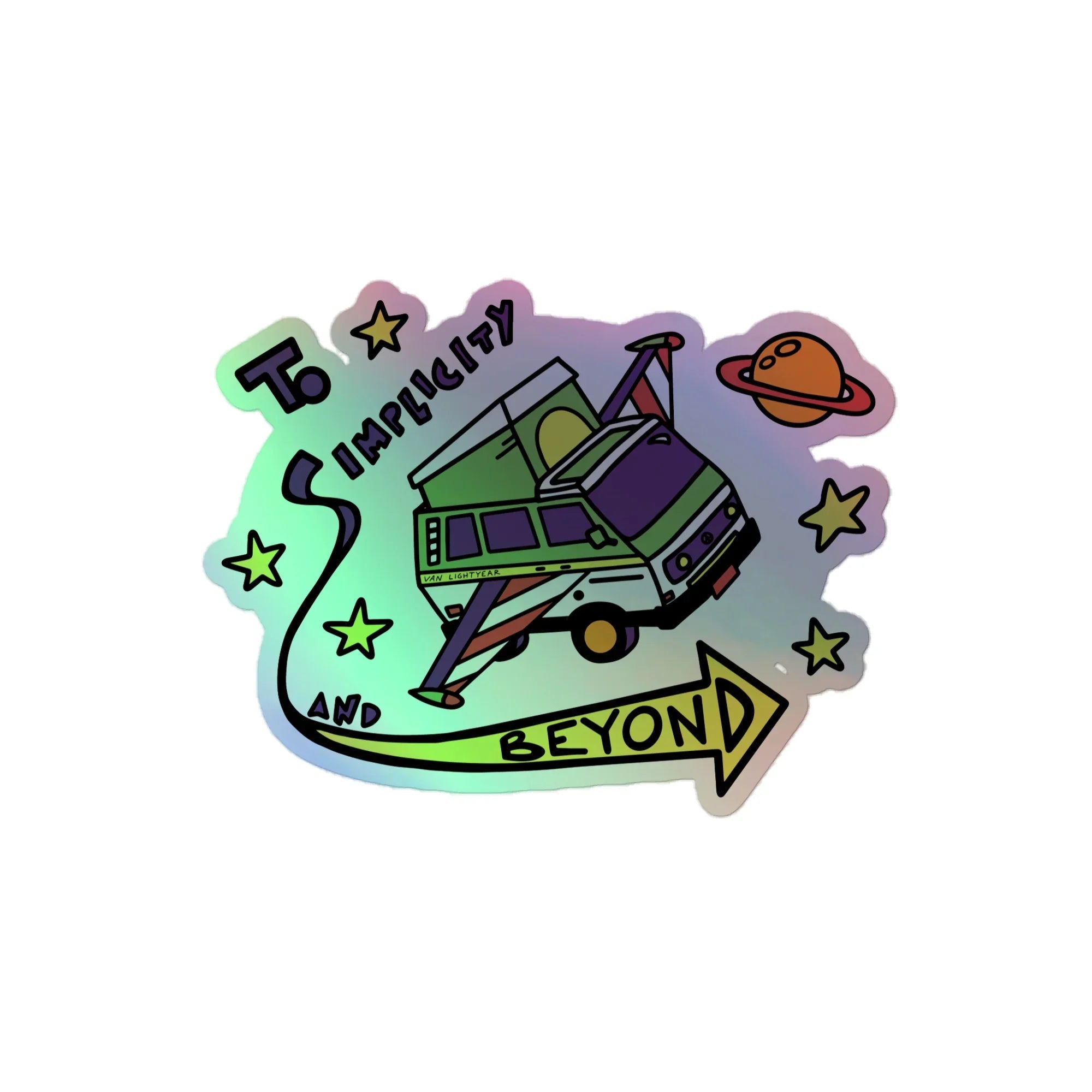 Van Lightyear Holographic Sticker - OVERLANDERS Outfitter