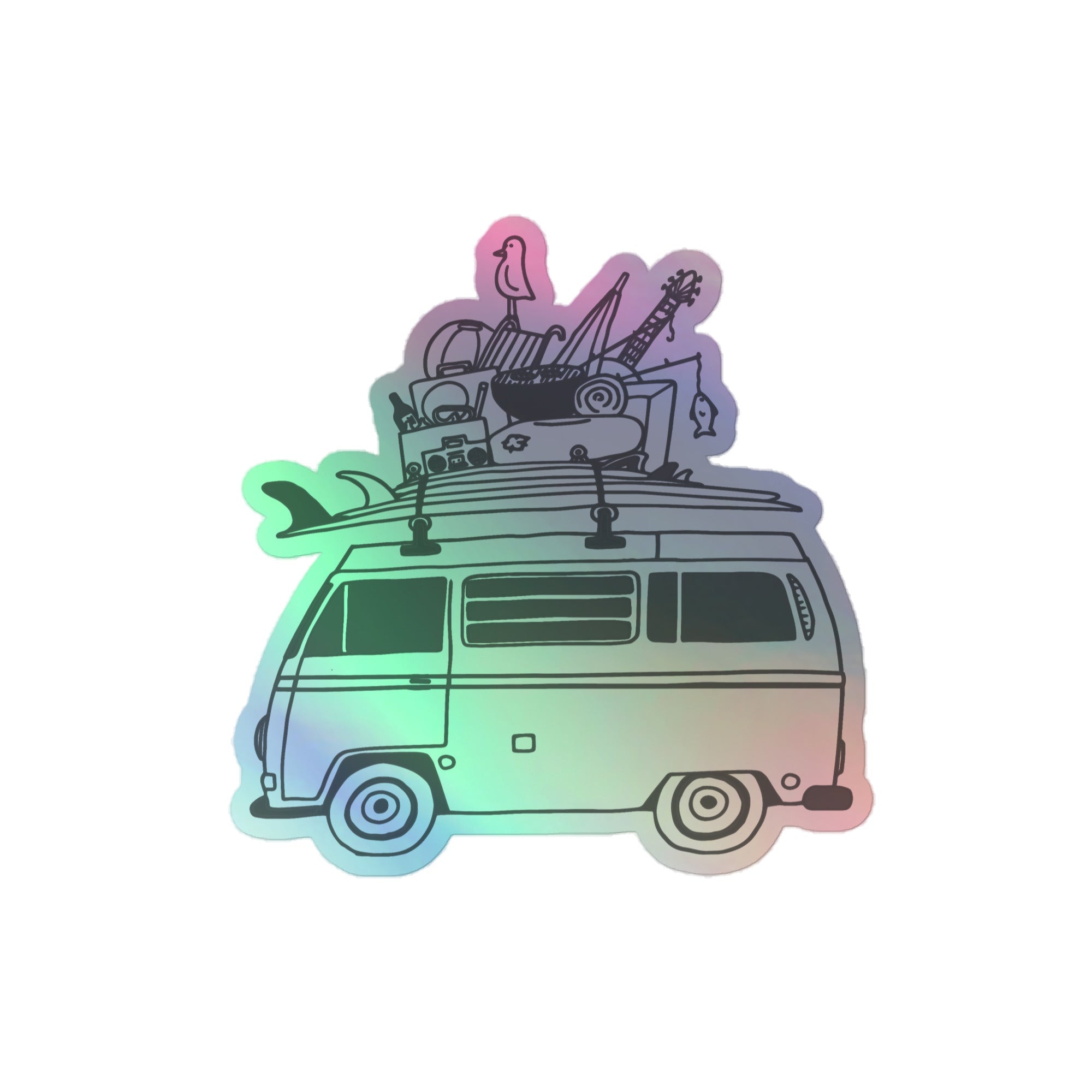 RAD Bus Holographic Sticker - OVERLANDERS Outfitter