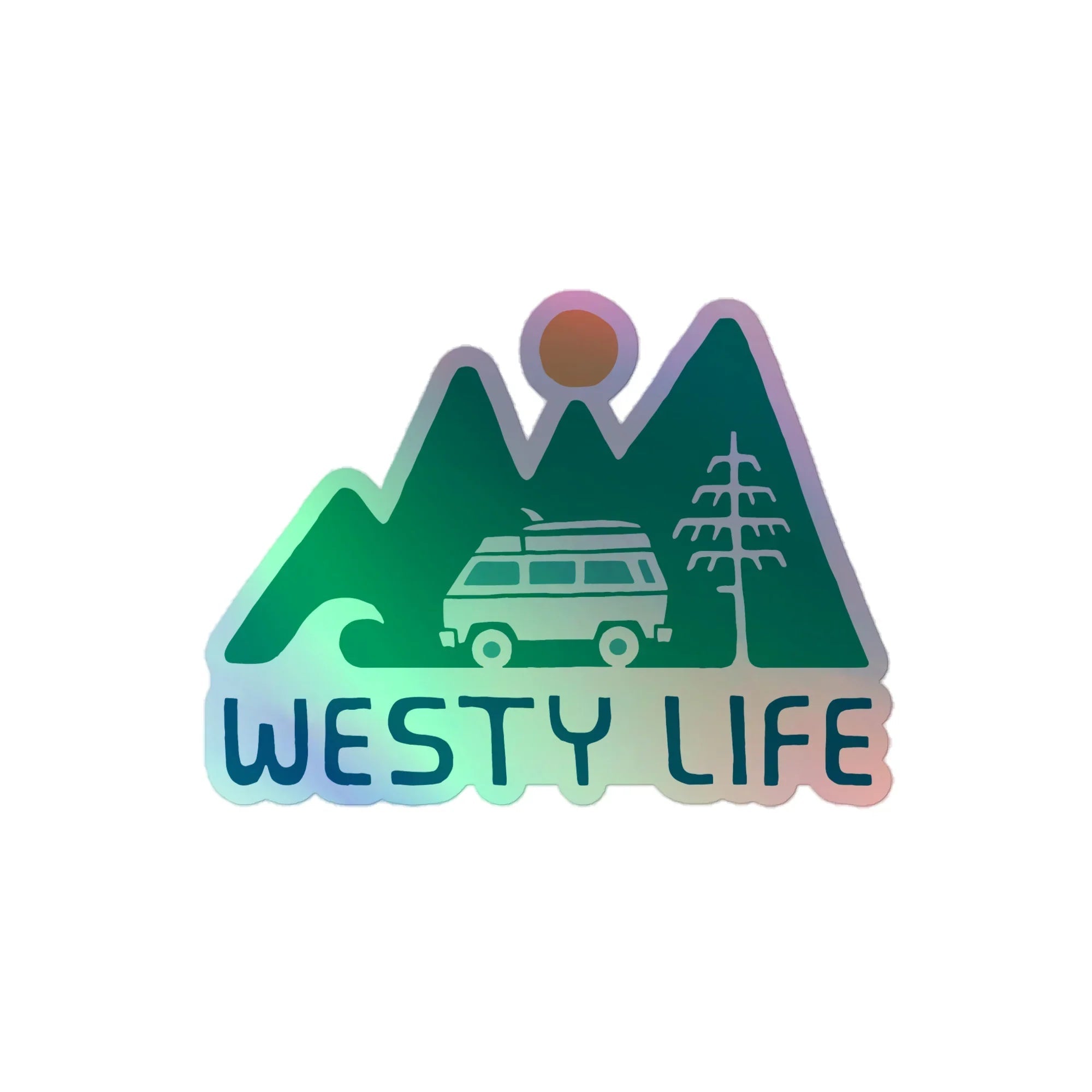 Rollyn Westy Life Holographic Sticker - OVERLANDERS Outfitter