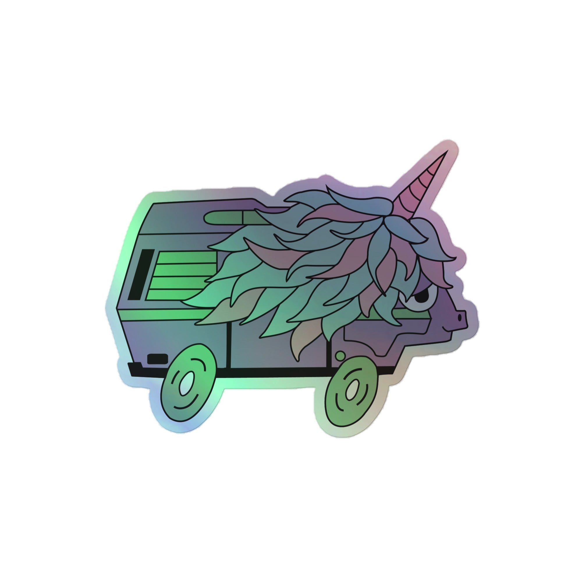 High-Top Hazel Unicorn Holographic Sticker - OVERLANDERS Outfitter