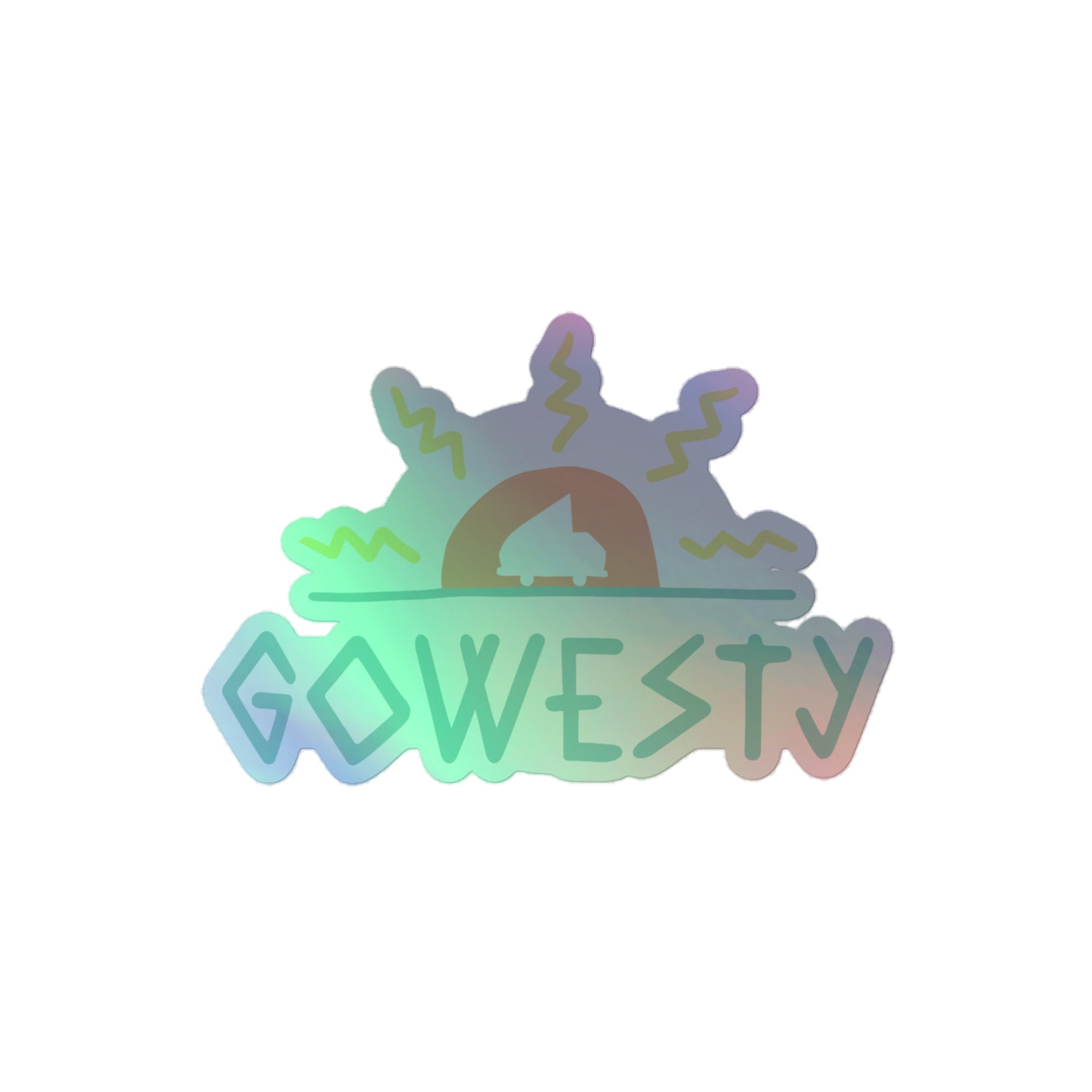 MAK GoWesty Logo Holographic Sticker - OVERLANDERS Outfitter
