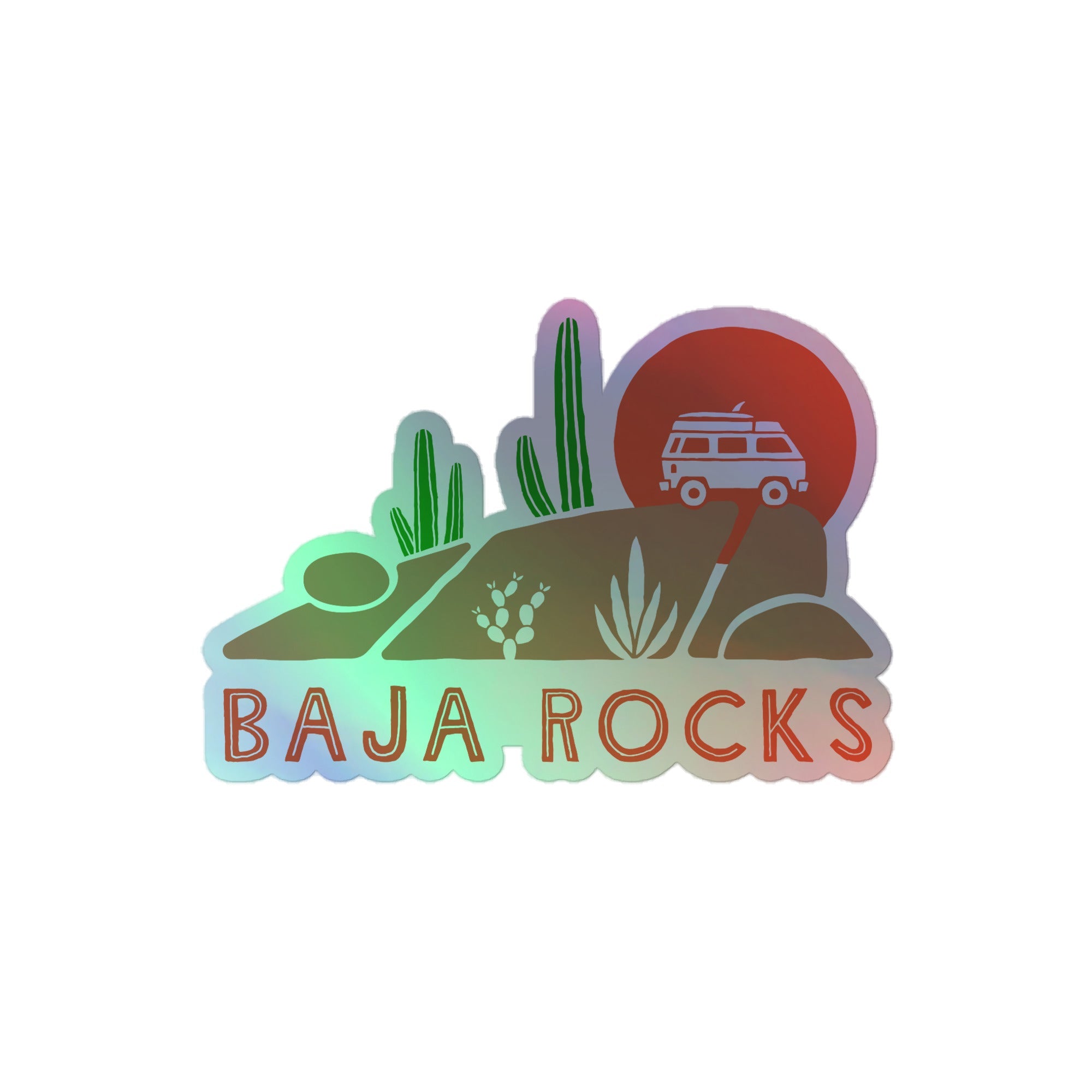 Baja Rocks Holographic Sticker - OVERLANDERS Outfitter