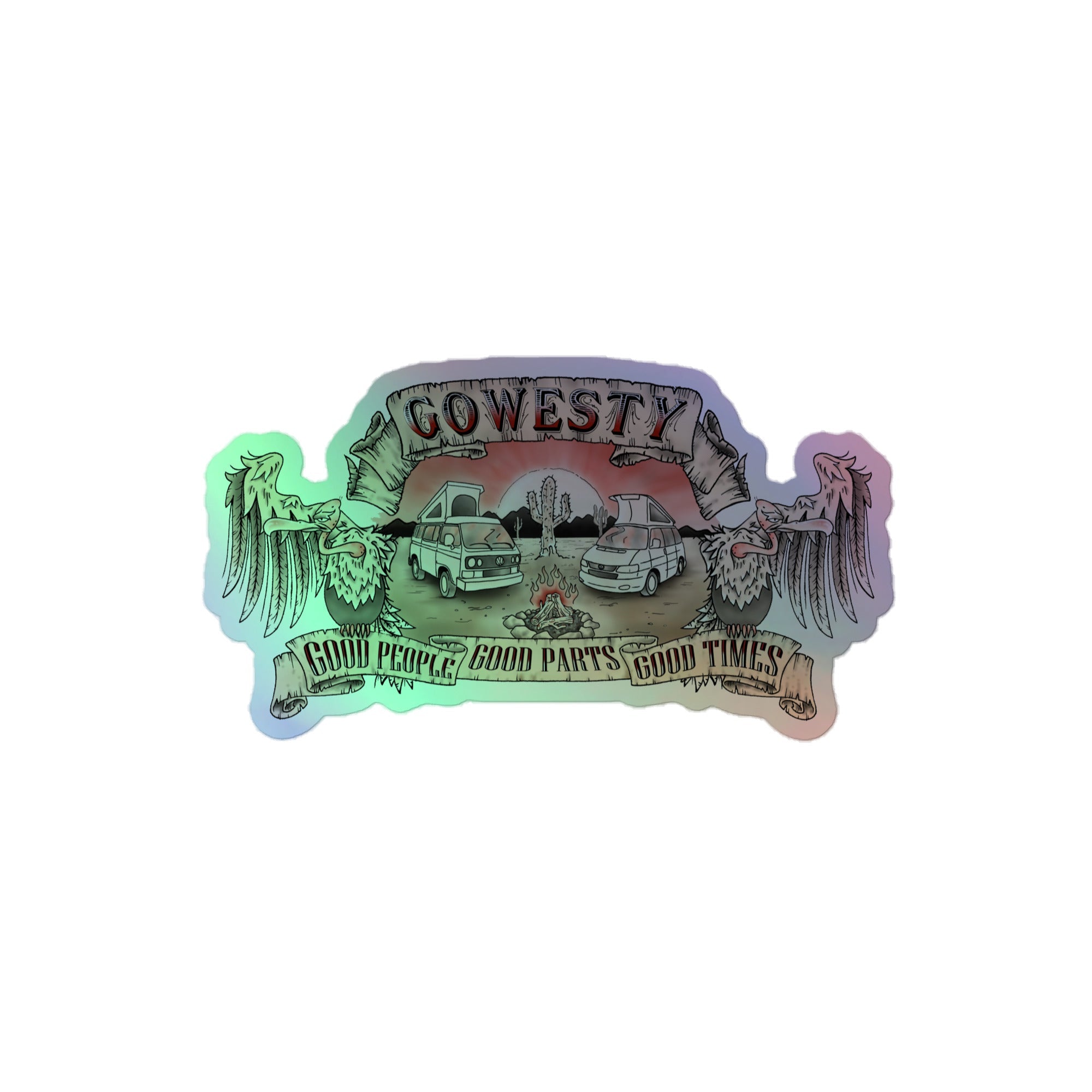 Desert Vulture Holographic Sticker - OVERLANDERS Outfitter