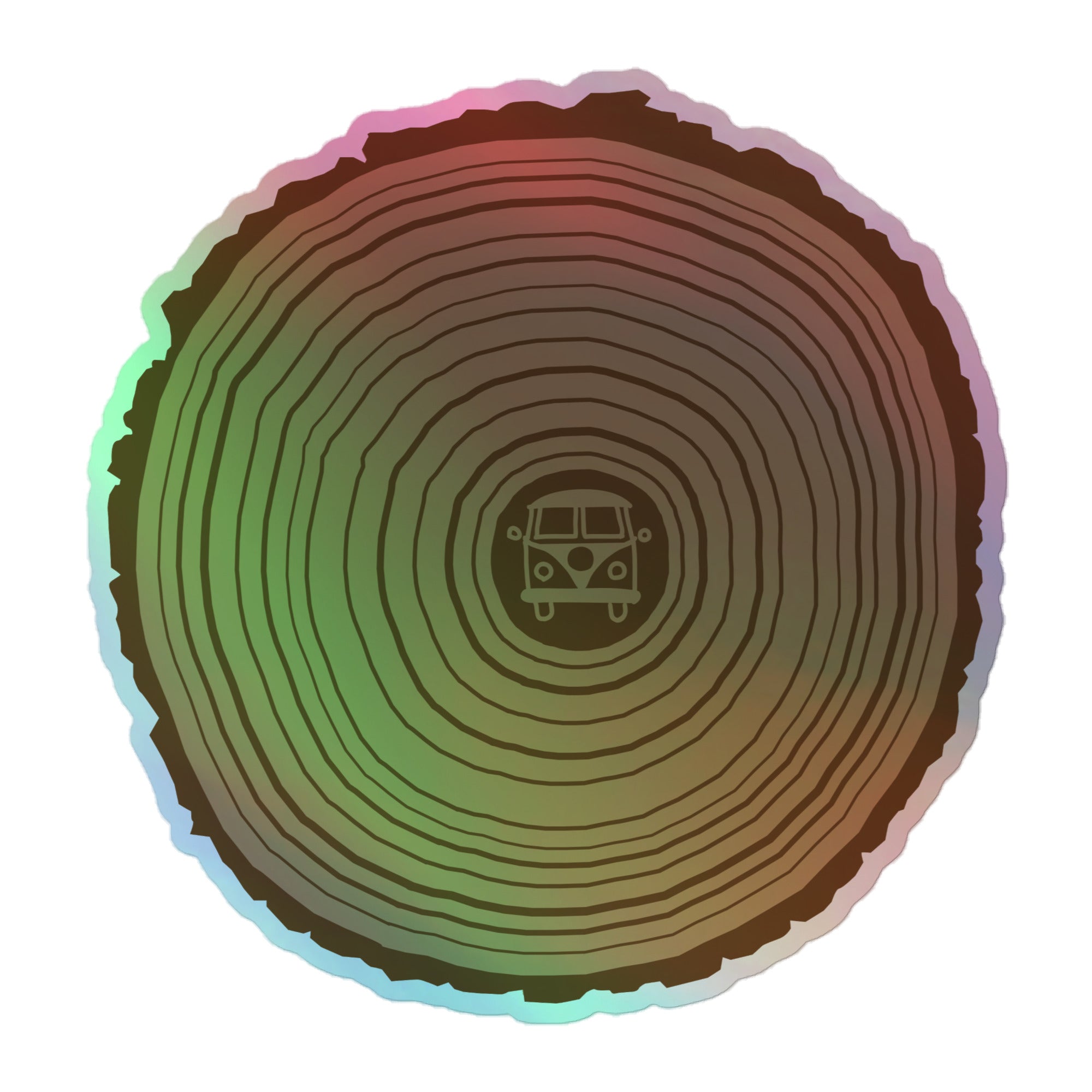 Origin Tree Ring Holographic Sticker - OVERLANDERS Outfitter