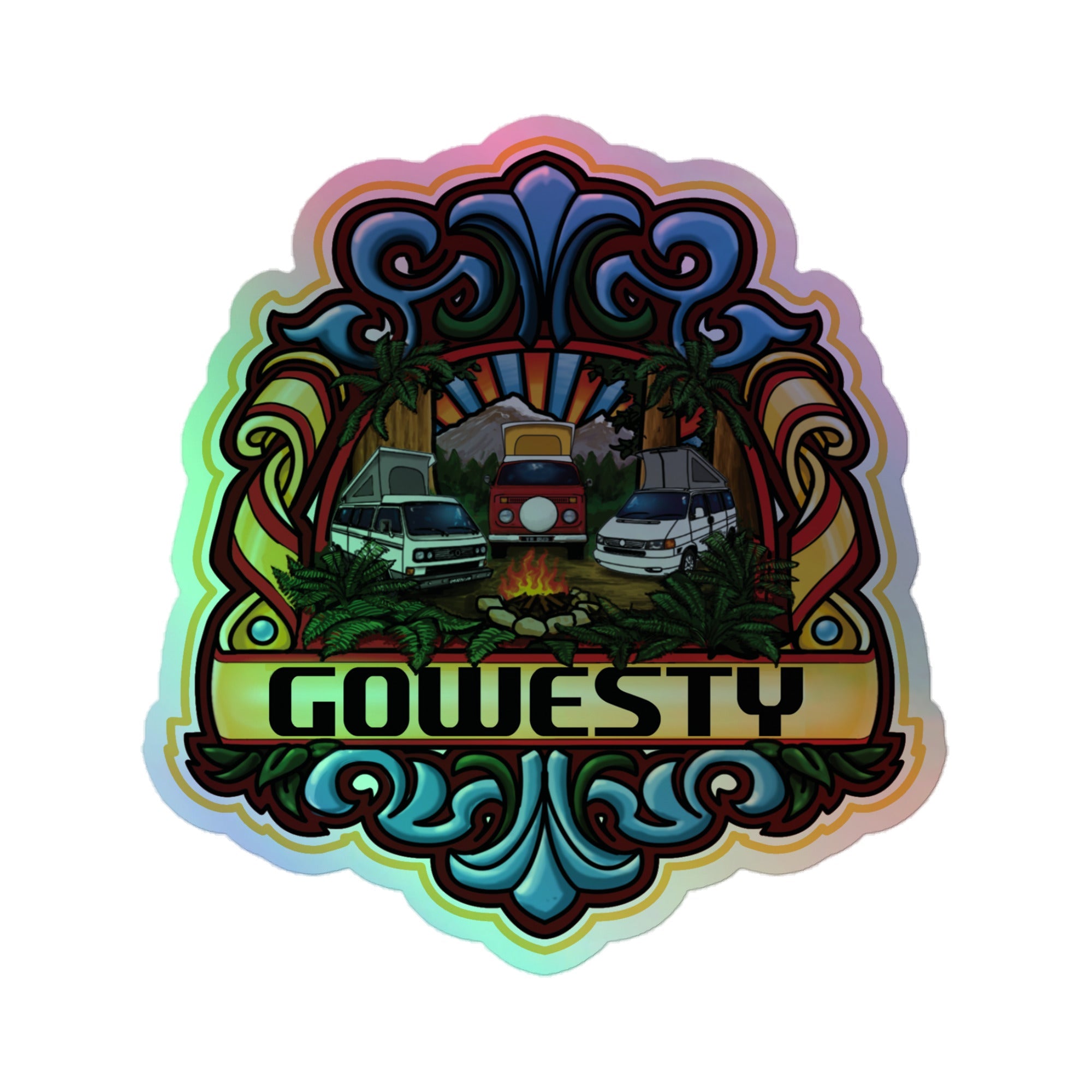 GoWesty Westylife Campfire Holographic Sticker - OVERLANDERS Outfitter