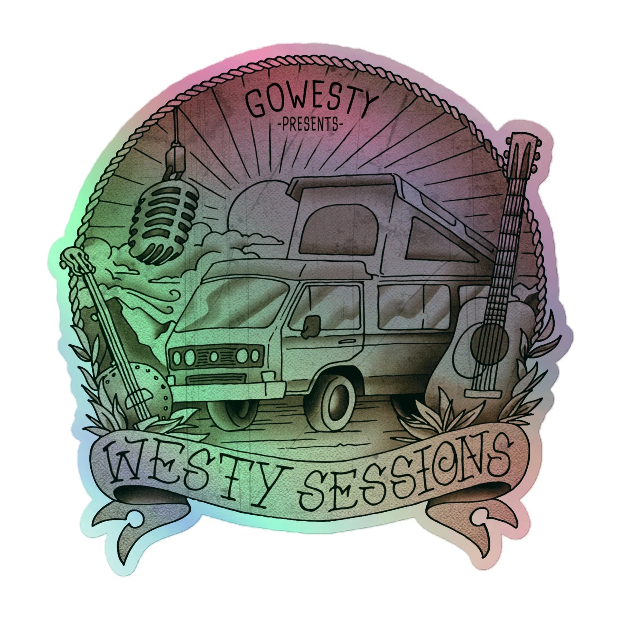 Westy Sessions Holographic Sticker - OVERLANDERS Outfitter