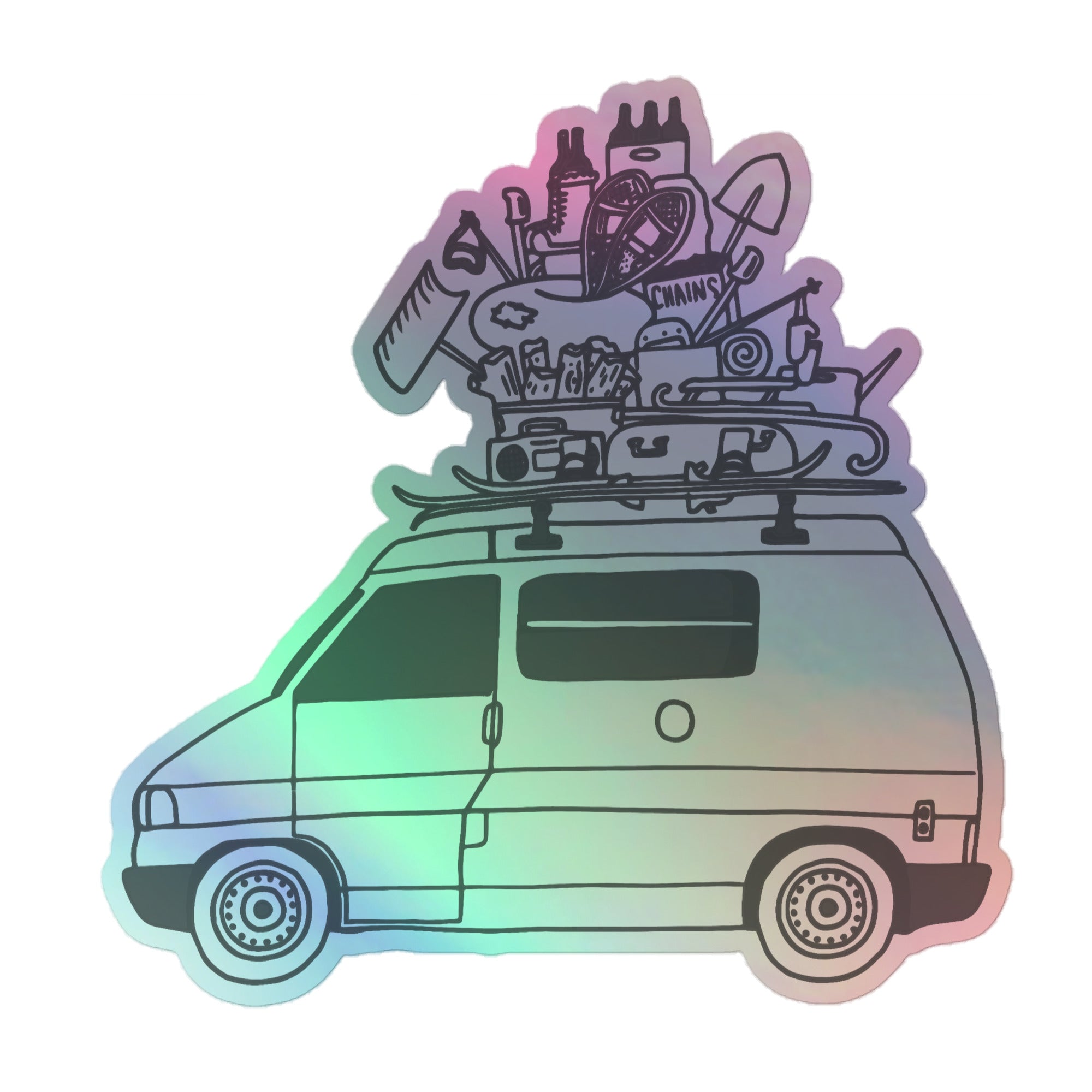RAD Eurovan Holographic Sticker - OVERLANDERS Outfitter