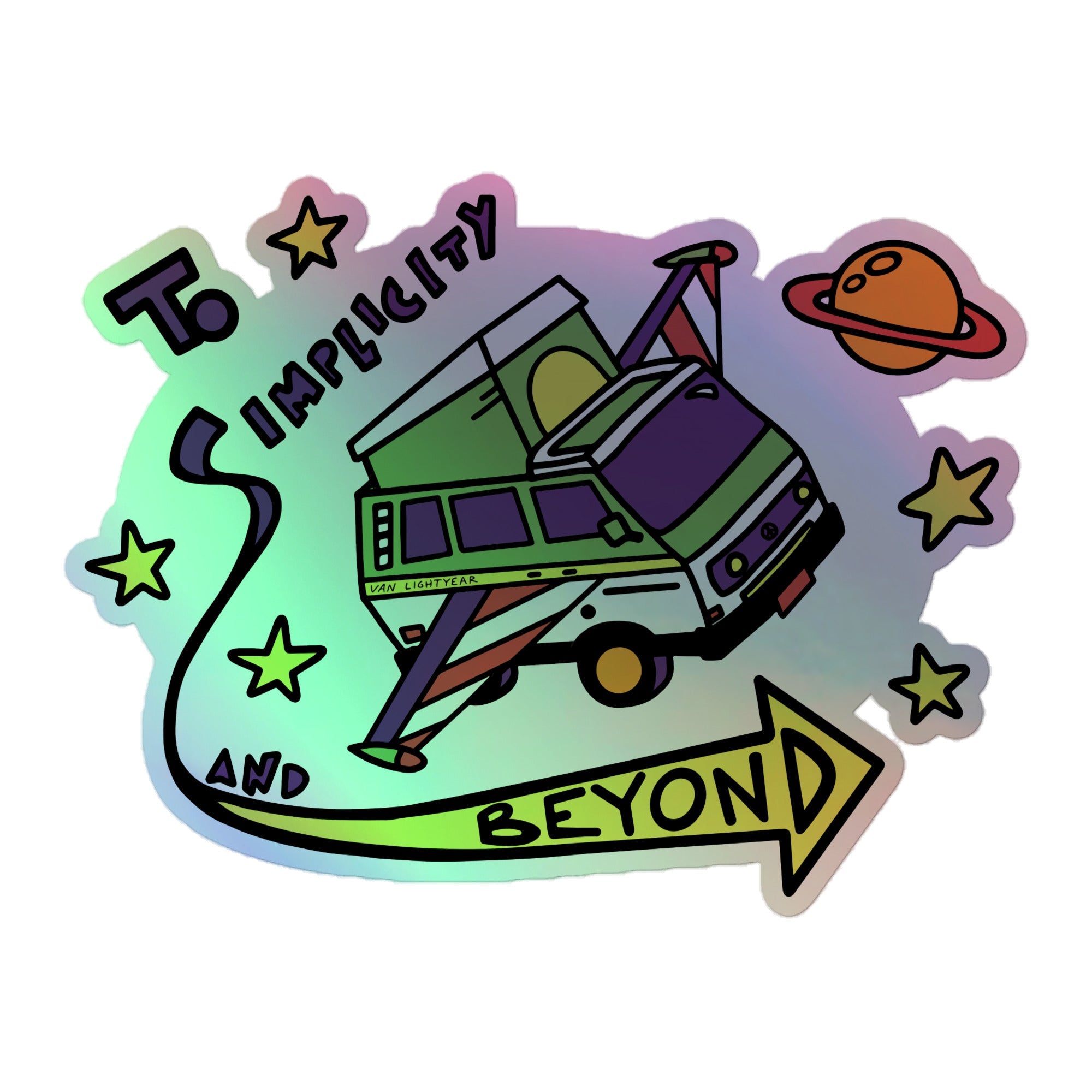 Van Lightyear Holographic Sticker - OVERLANDERS Outfitter