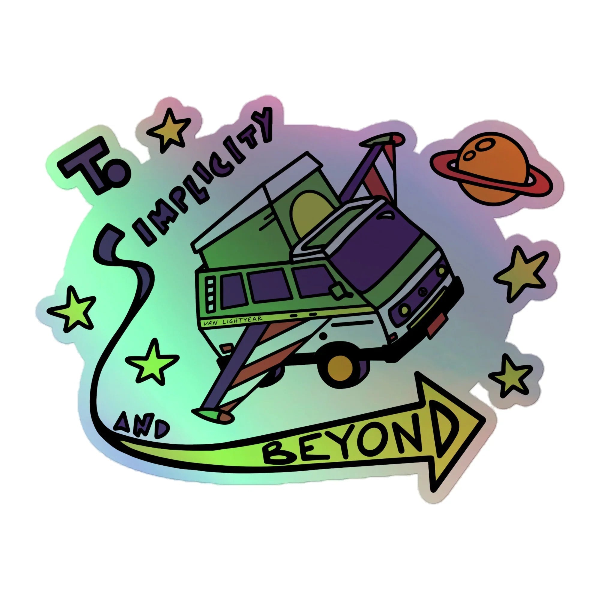 Van Lightyear Holographic Sticker - OVERLANDERS Outfitter