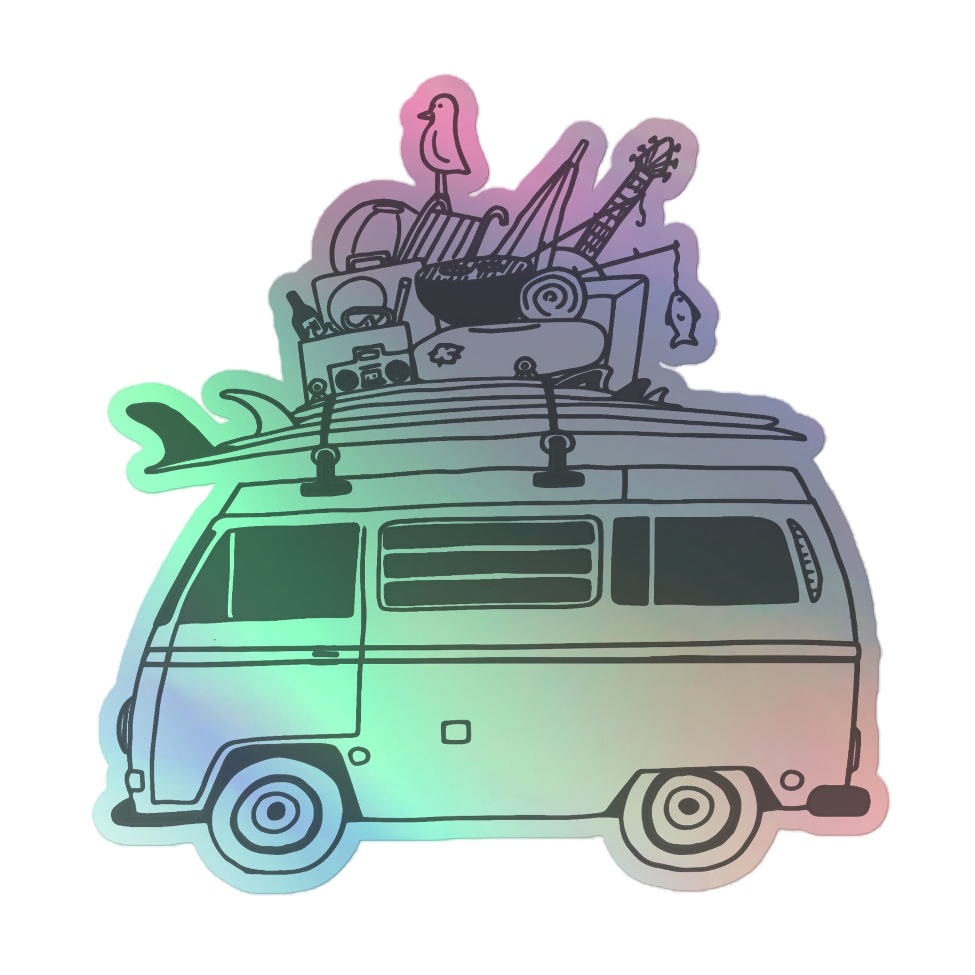 RAD Bus Holographic Sticker - OVERLANDERS Outfitter