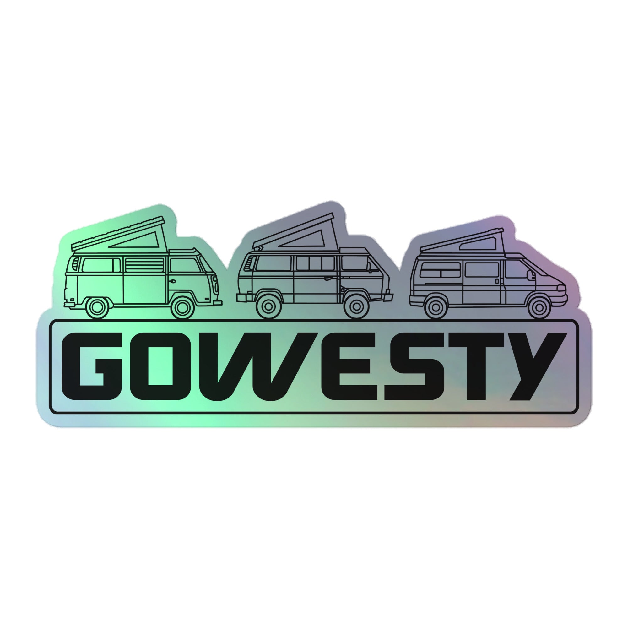 GoWesty Van Line-Up Holographic Sticker - OVERLANDERS Outfitter