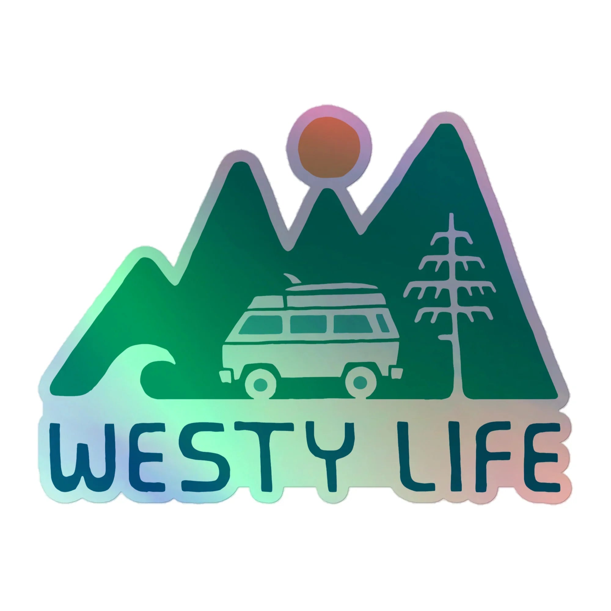 Rollyn Westy Life Holographic Sticker - OVERLANDERS Outfitter