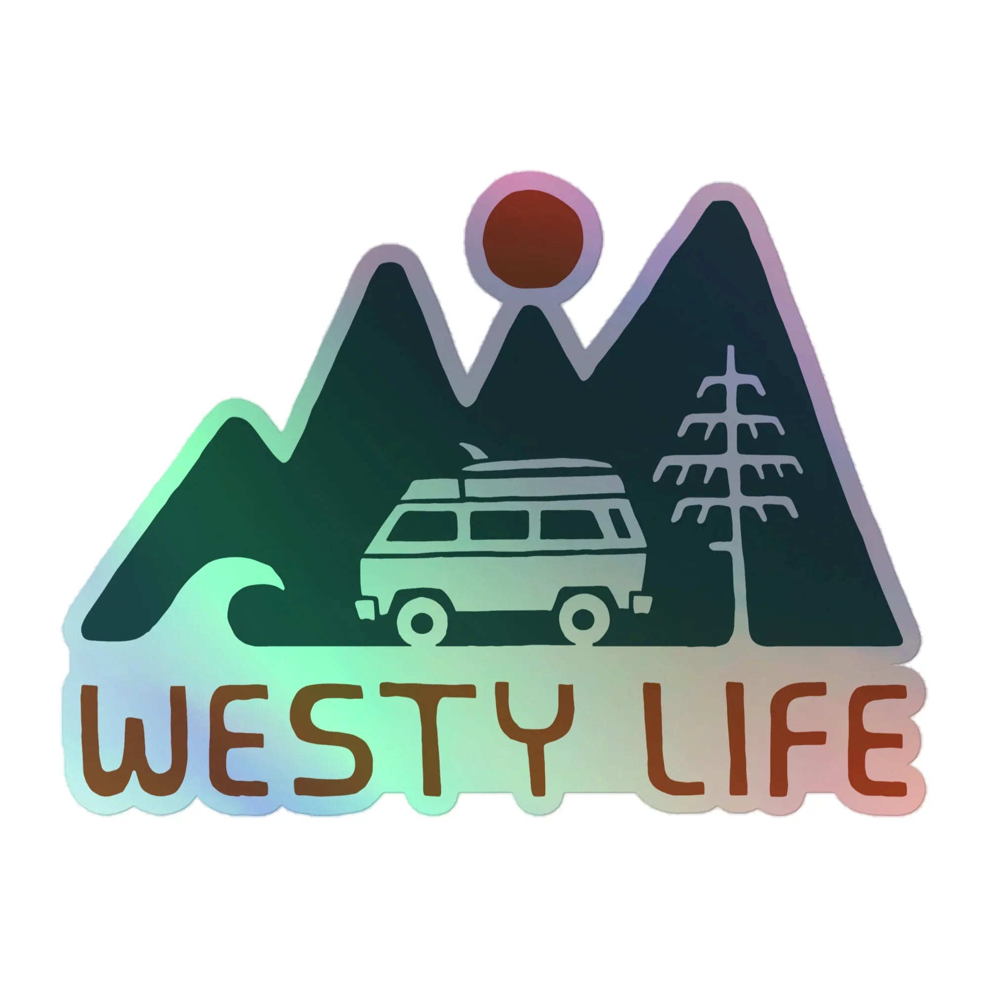 Rollyn Westy Life Holographic Sticker - OVERLANDERS Outfitter