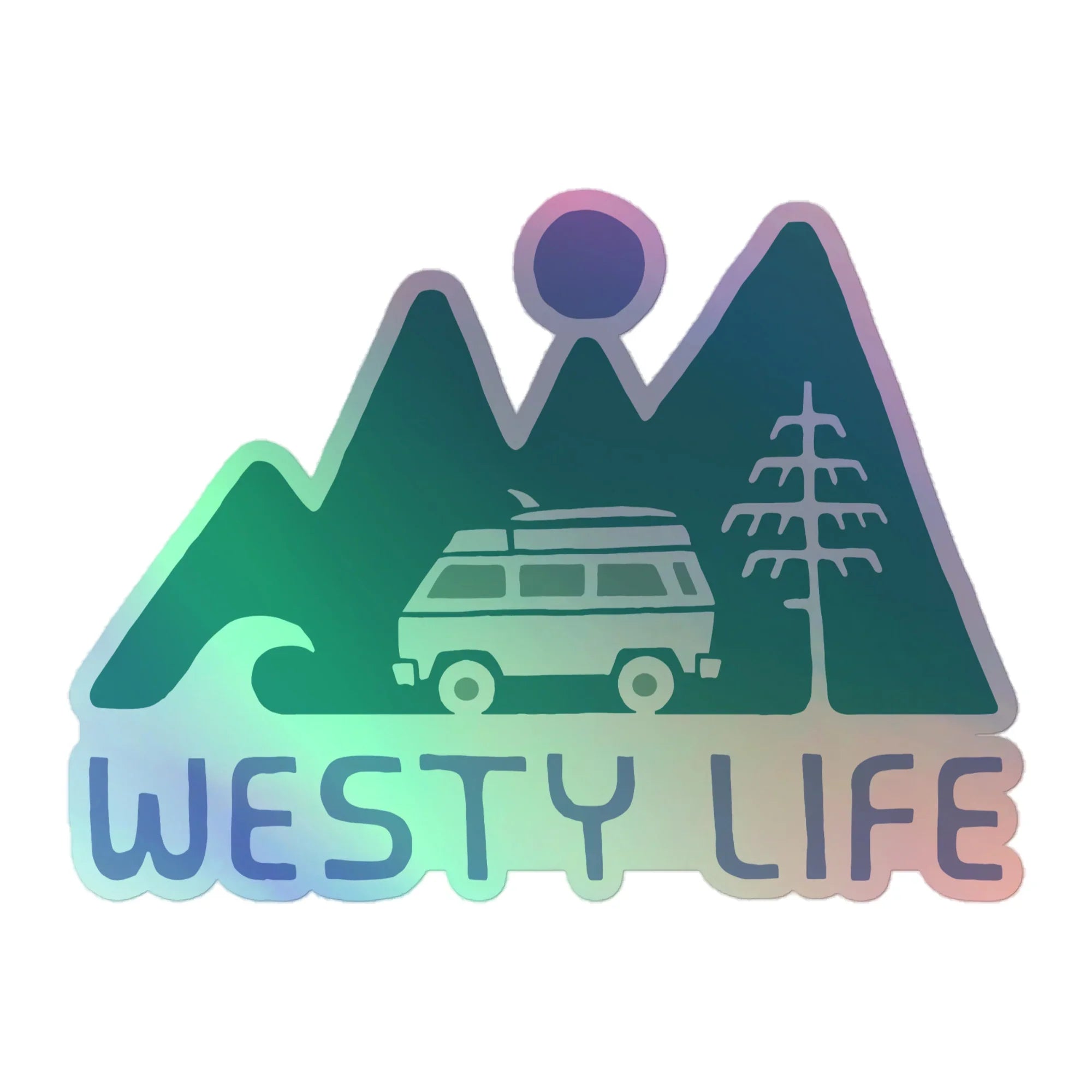Rollyn Westy Life Holographic Sticker - OVERLANDERS Outfitter