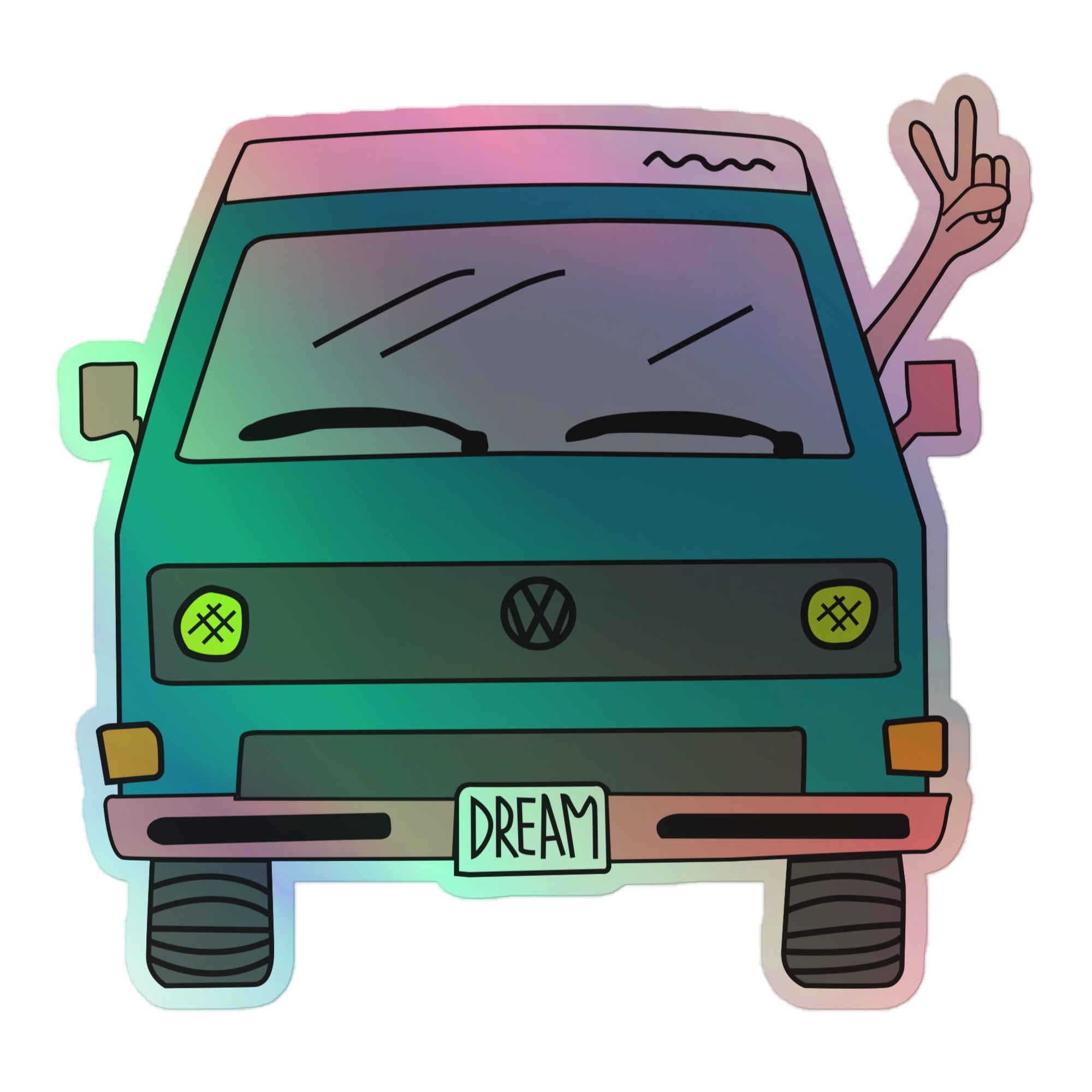 Dream Machine Holographic Sticker - OVERLANDERS Outfitter