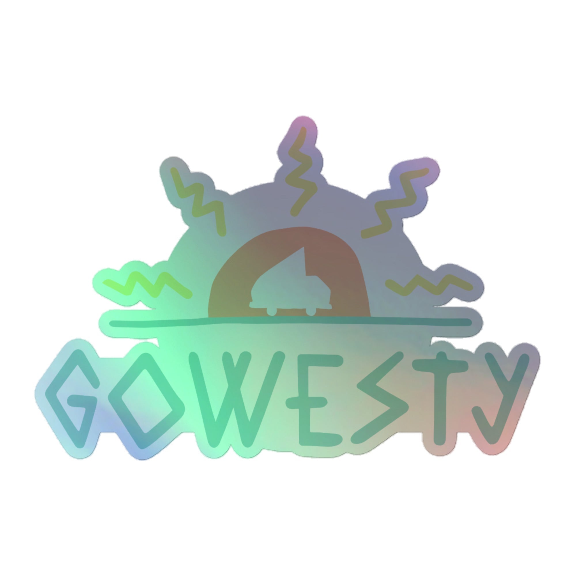 MAK GoWesty Logo Holographic Sticker - OVERLANDERS Outfitter