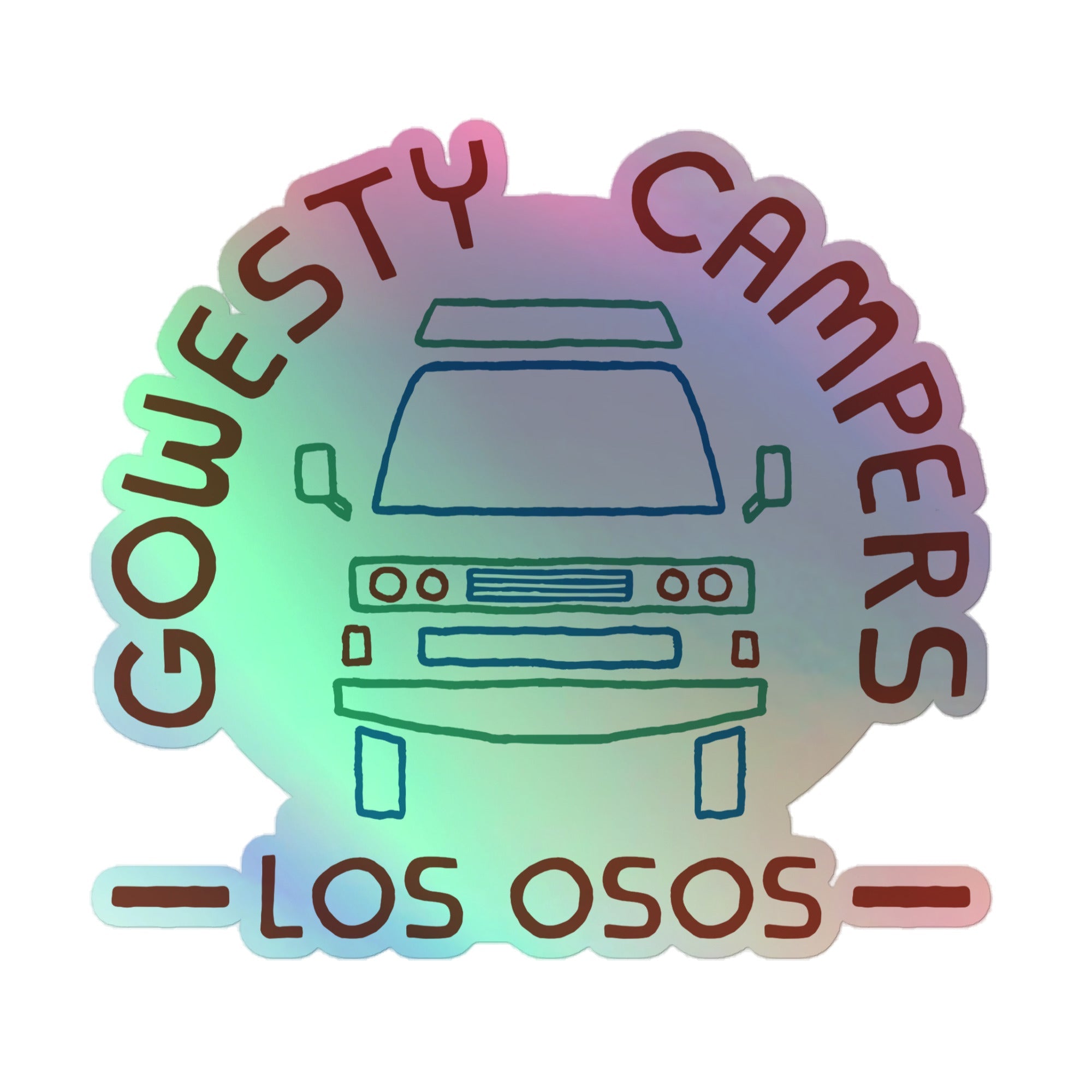 GoWesty Campers "Friendly Face" Holographic Sticker - OVERLANDERS Outfitter