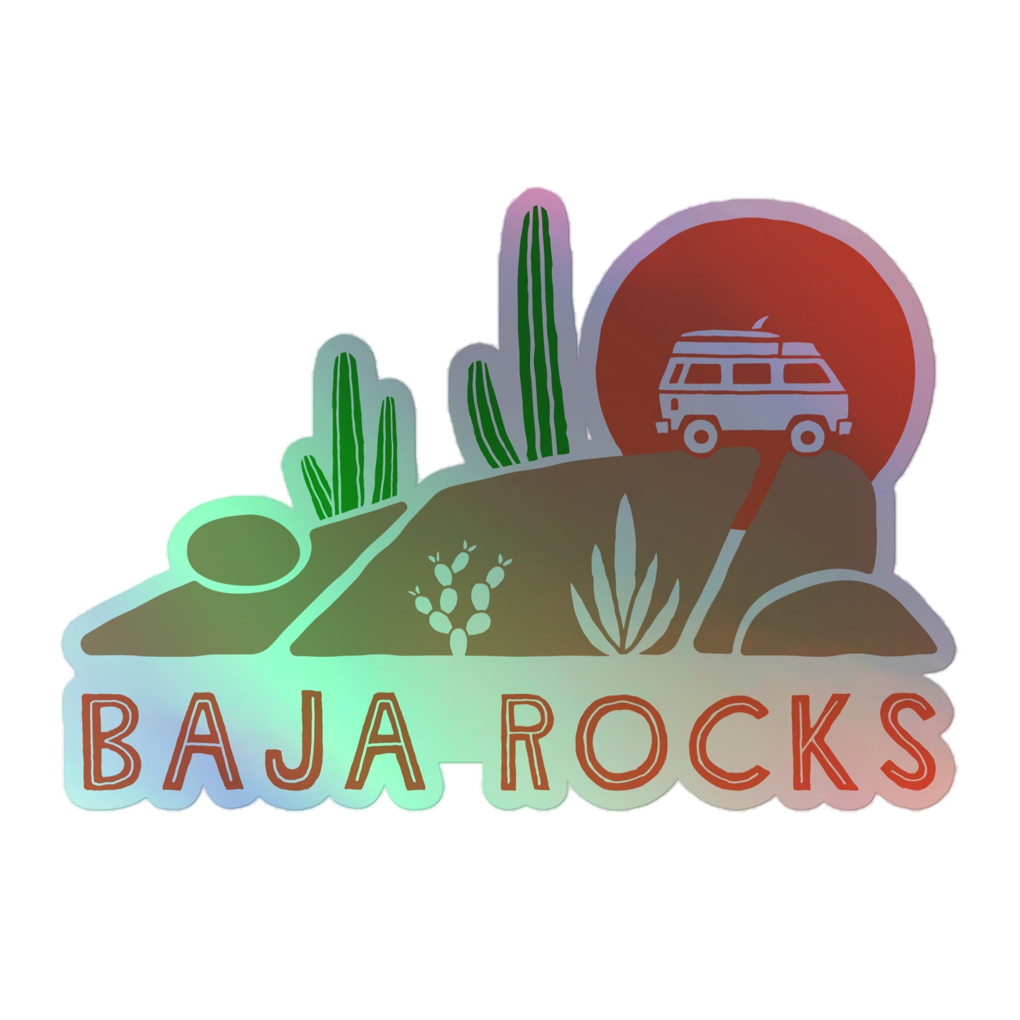 Baja Rocks Holographic Sticker - OVERLANDERS Outfitter