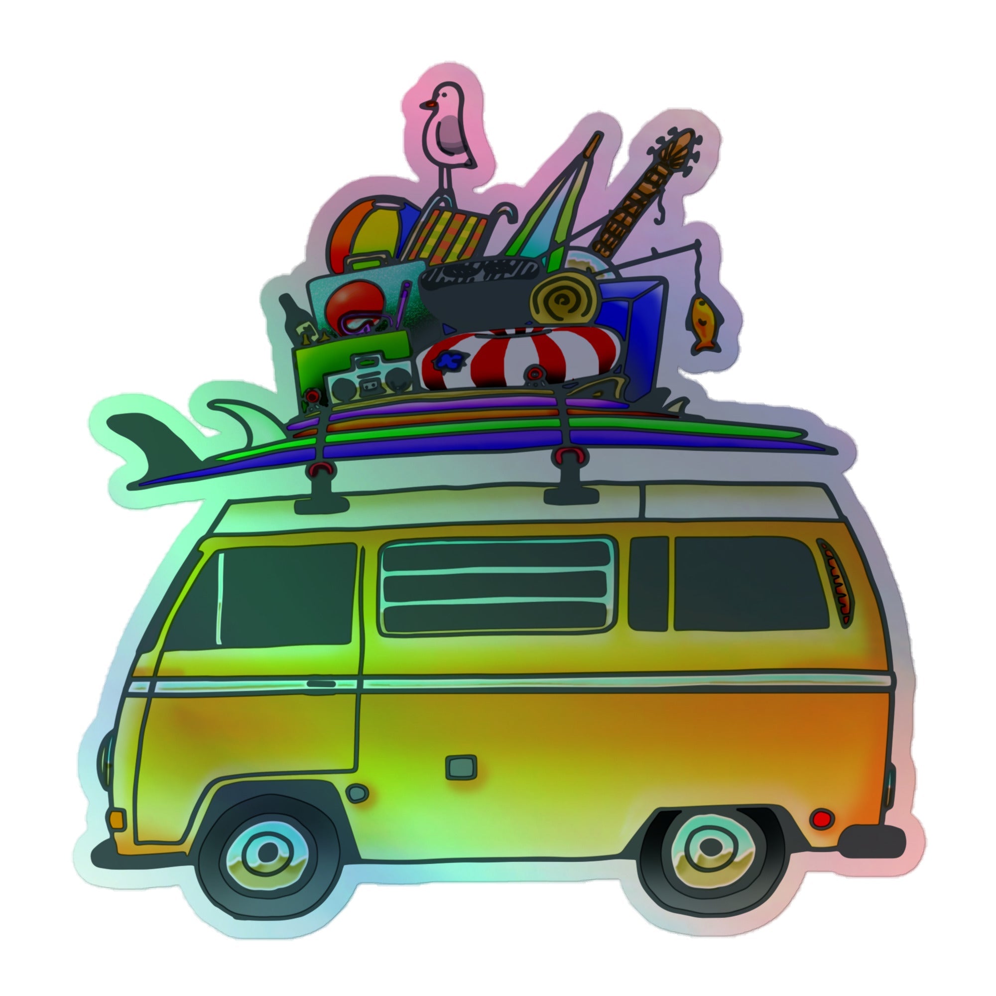 RAD Bus Holographic Sticker - OVERLANDERS Outfitter