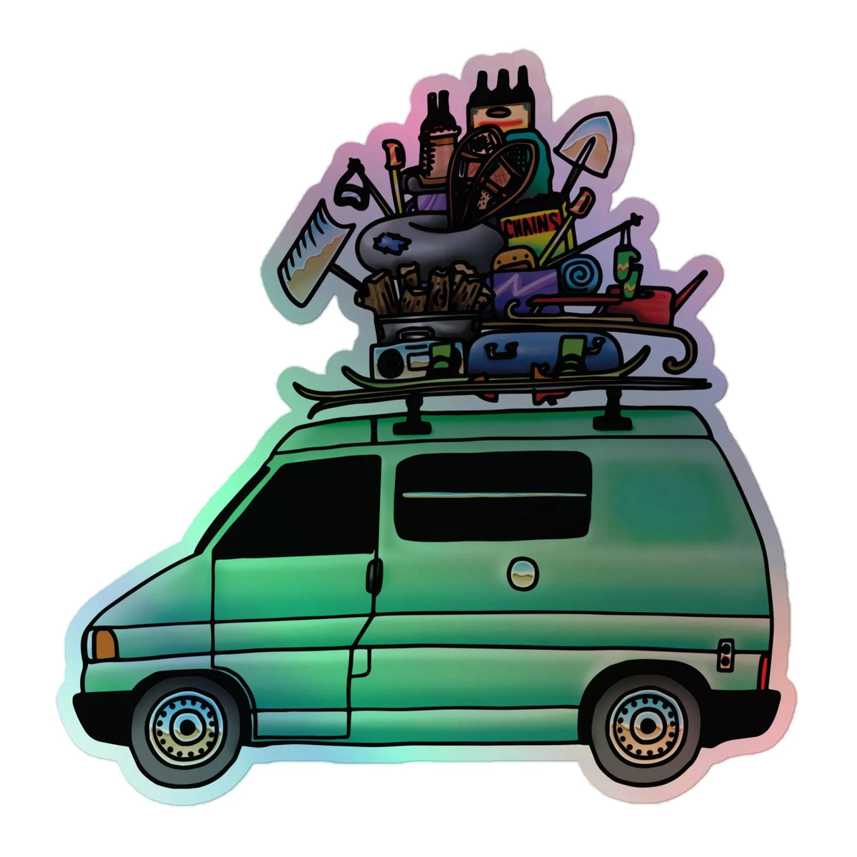 RAD Eurovan Holographic Sticker - OVERLANDERS Outfitter
