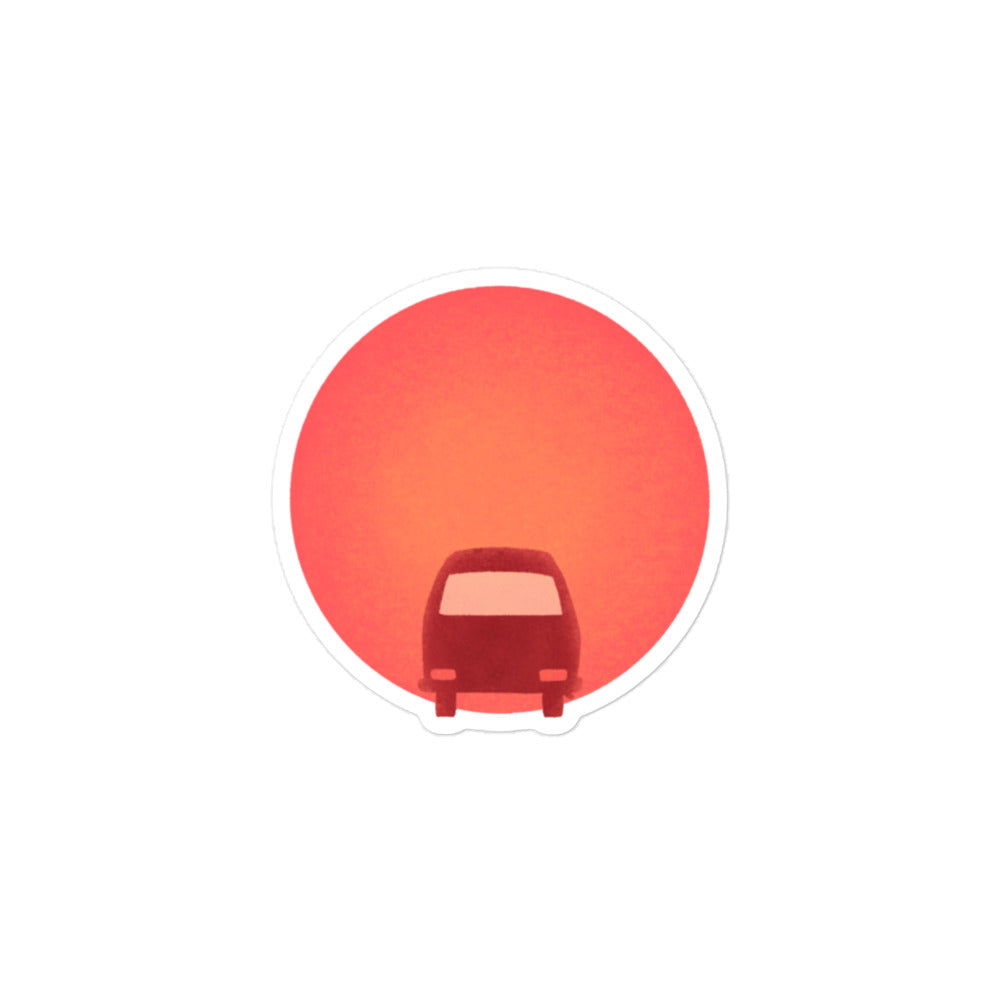 Sunset Bus Sticker - OVERLANDERS Outfitter