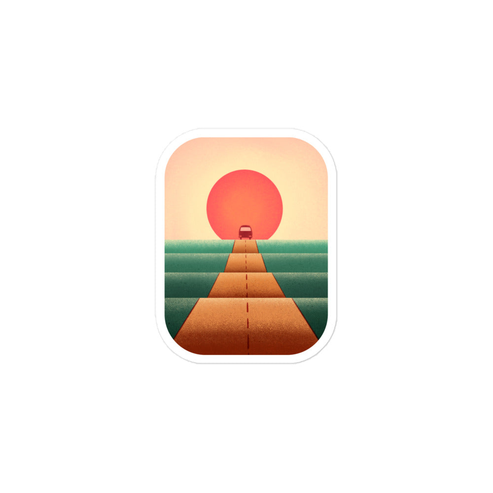 Sunset Road Sticker - OVERLANDERS Outfitter