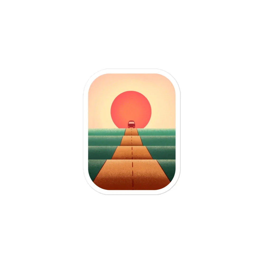 Sunset Road Sticker - OVERLANDERS Outfitter