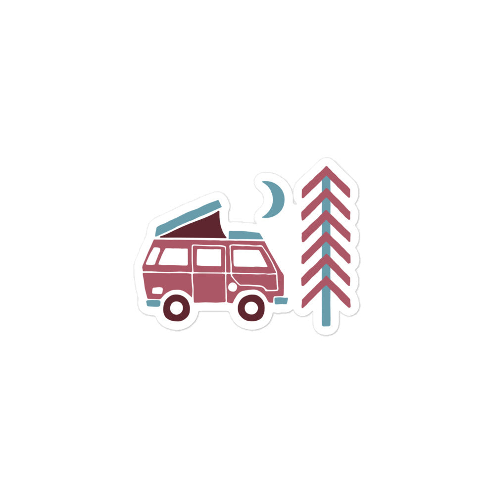 Go Outside Van & Moon Sticker - OVERLANDERS Outfitter