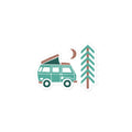 Go Outside Van & Moon Sticker - OVERLANDERS Outfitter