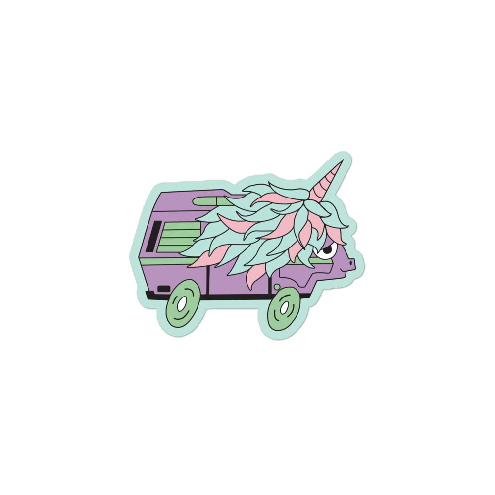 High-Top Hazel Unicorn Sticker - OVERLANDERS Outfitter