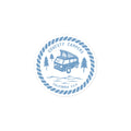 Woodcut Westy Life Blue Sticker - OVERLANDERS Outfitter