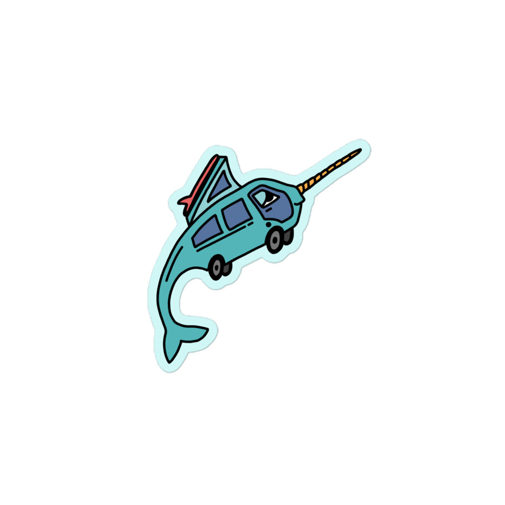 Narwhal Ned Sticker - OVERLANDERS Outfitter