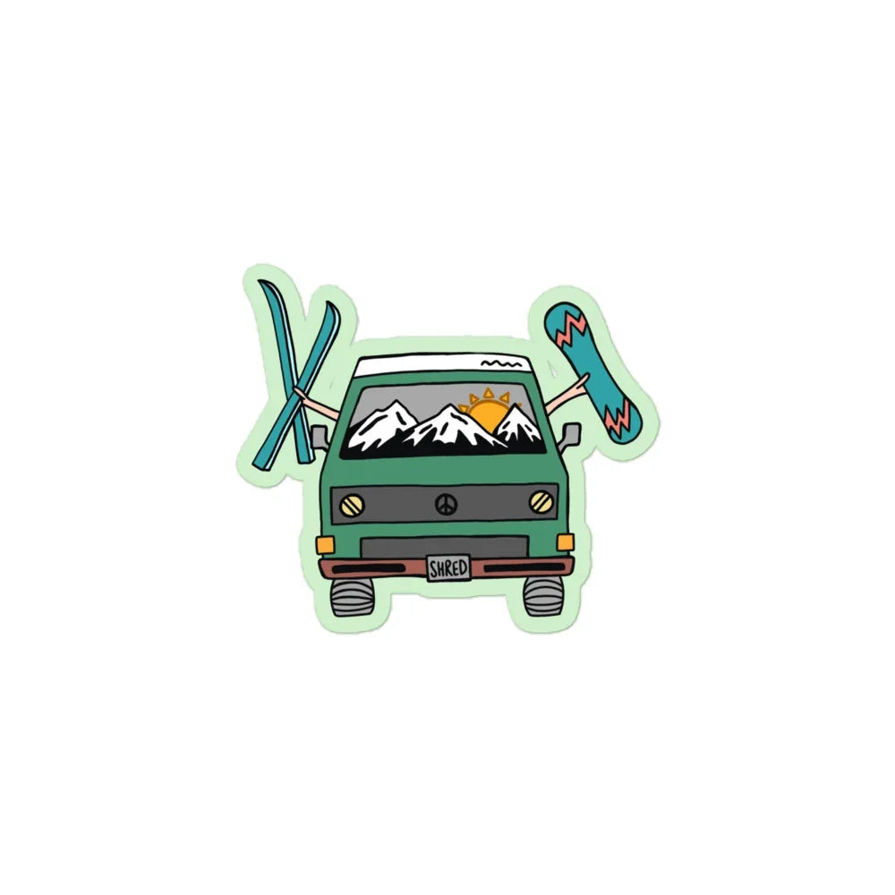 Shred Van Sticker - OVERLANDERS Outfitter