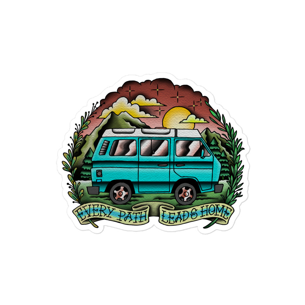 Every Path Leads Home Sticker - OVERLANDERS Outfitter