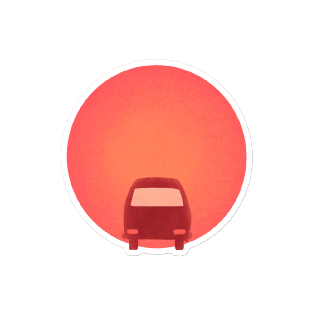 Sunset Bus Sticker - OVERLANDERS Outfitter
