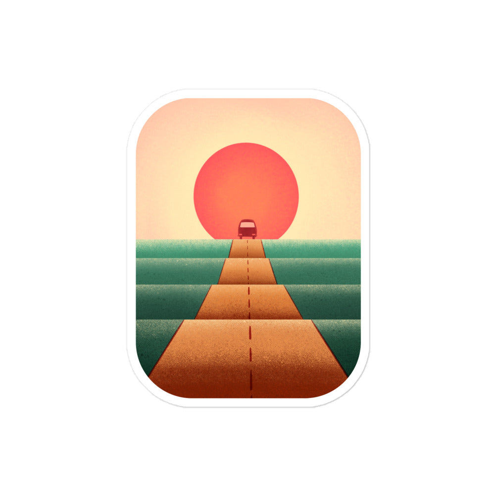 Sunset Road Sticker - OVERLANDERS Outfitter