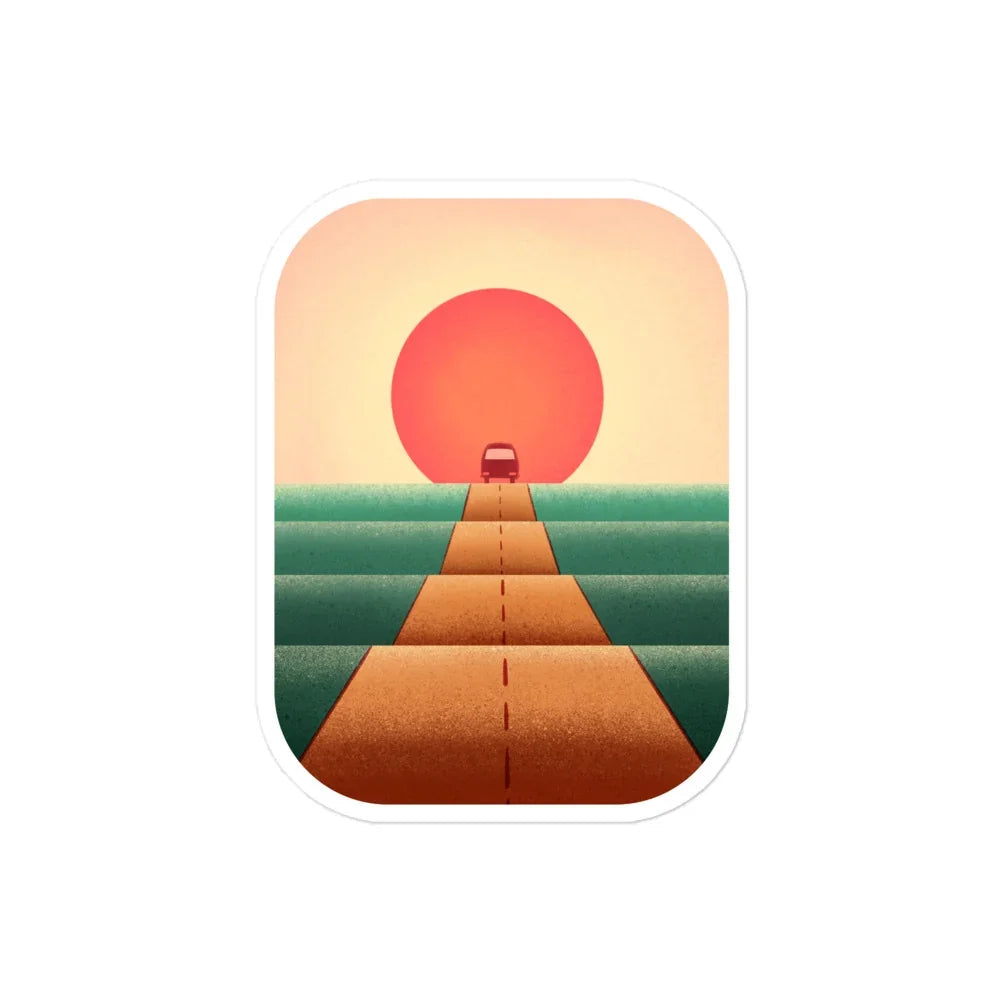 Sunset Road Sticker - OVERLANDERS Outfitter